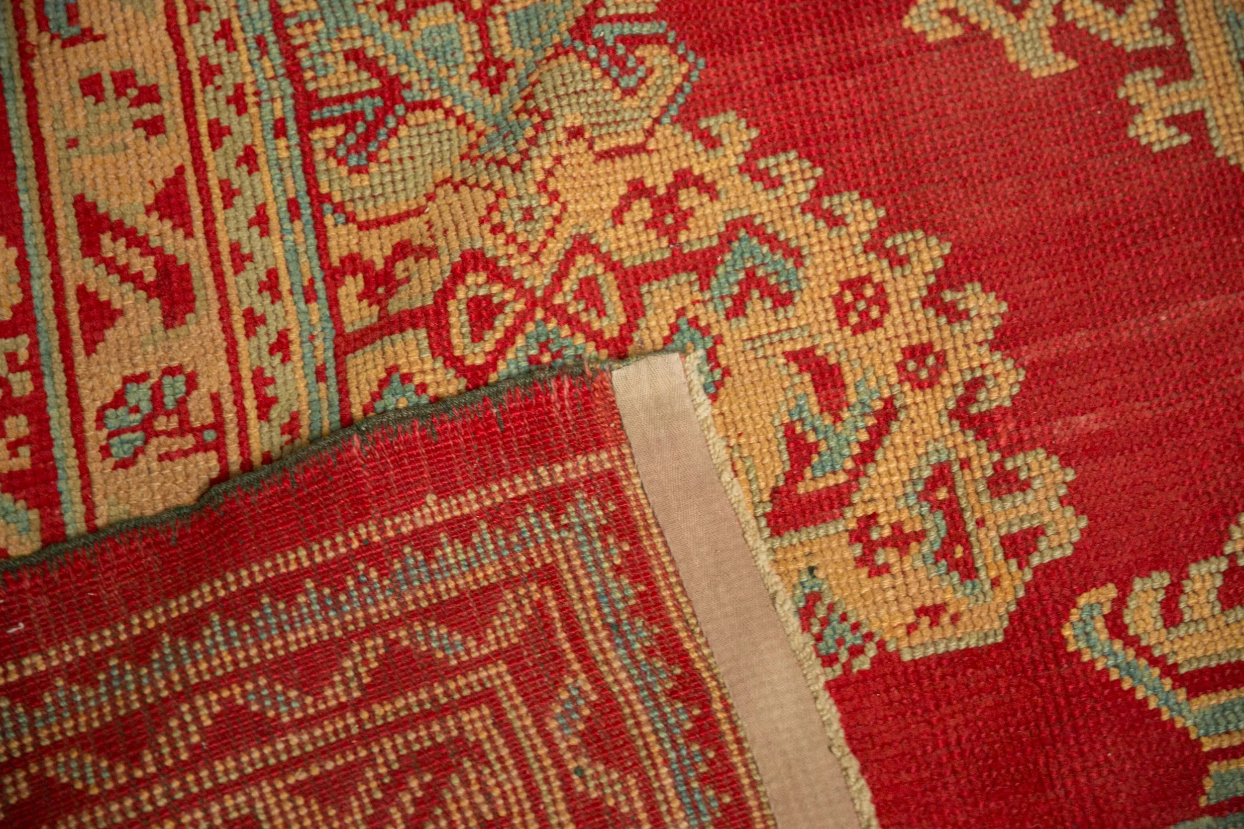 11.5x14.5 Vintage Oushak Carpet - Image 14