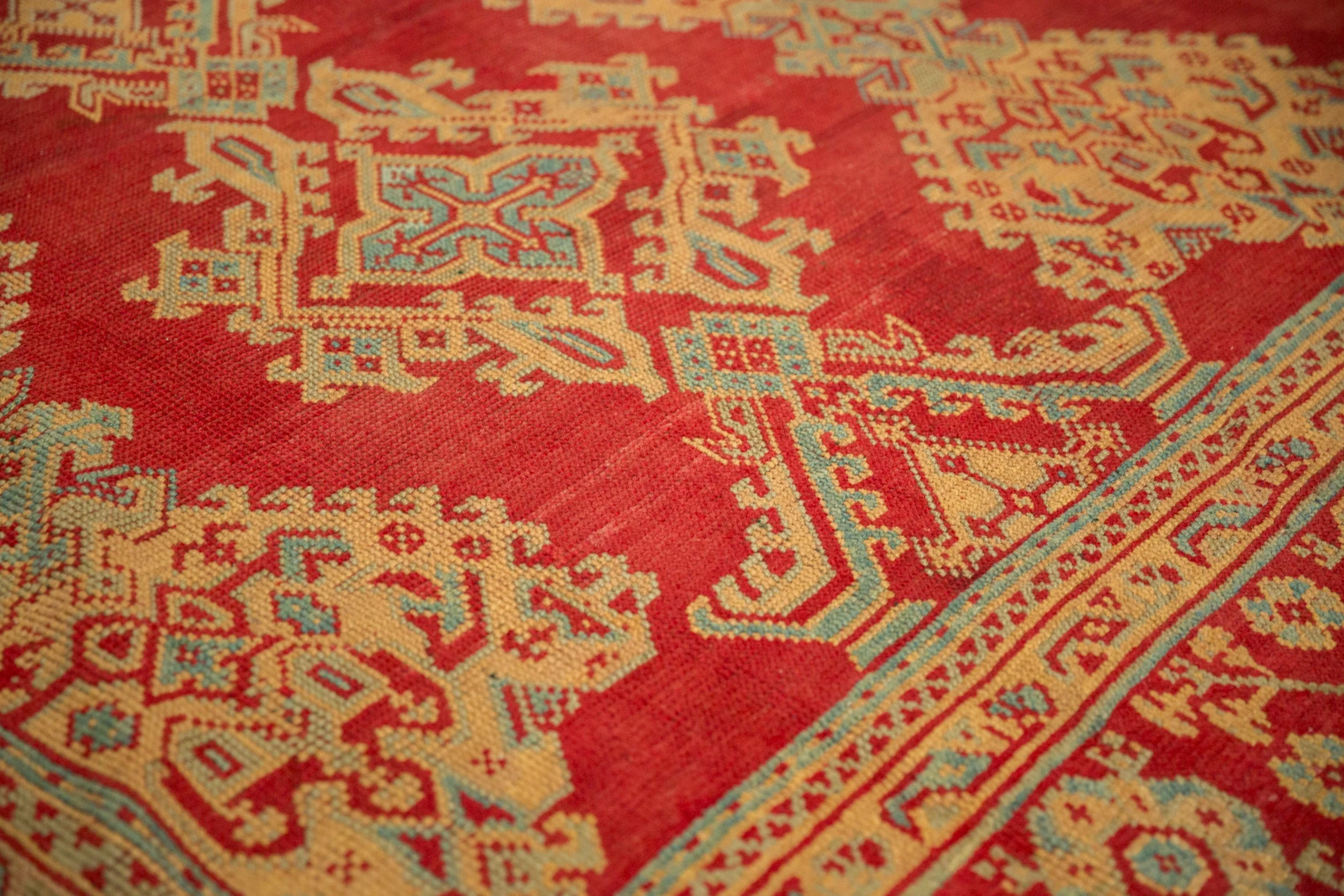 11.5x14.5 Vintage Oushak Carpet - Image 5