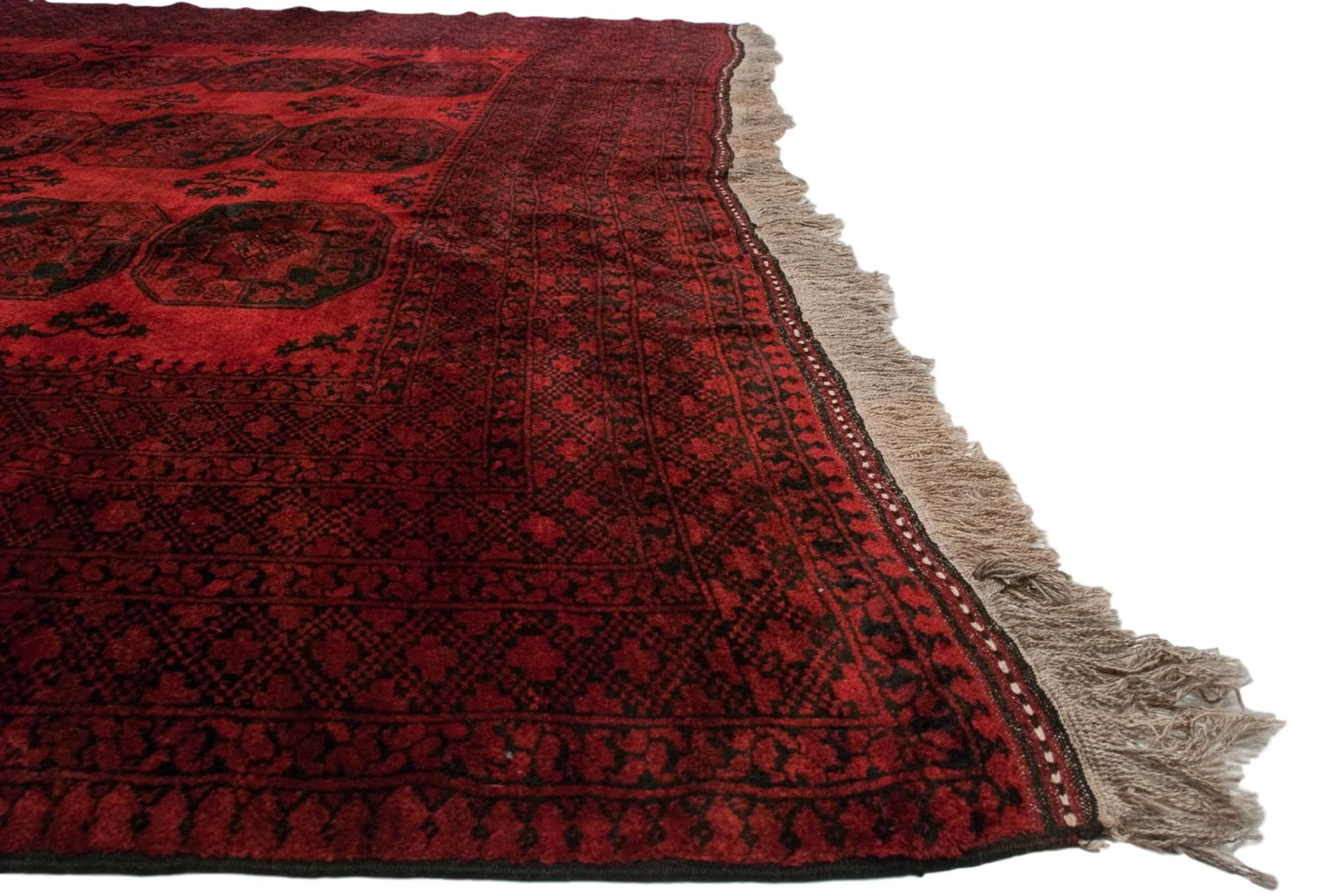 11.5x14 Vintage Afghani Ersari Design Carpet - Image 5