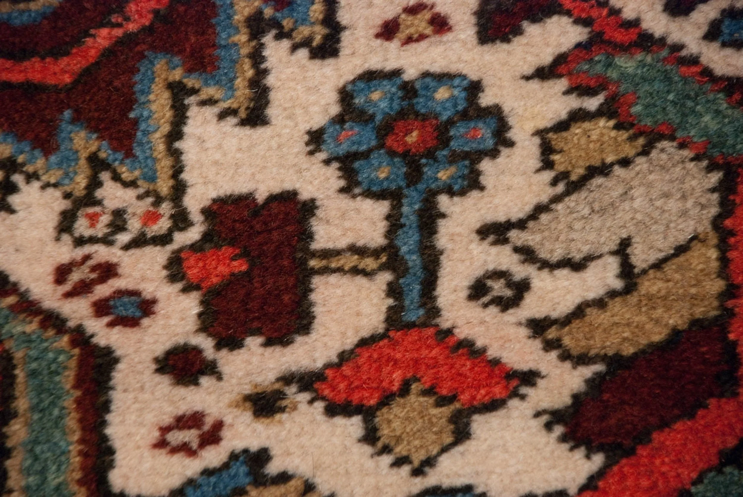11.5x14 Vintage Heriz Carpet - Image 11
