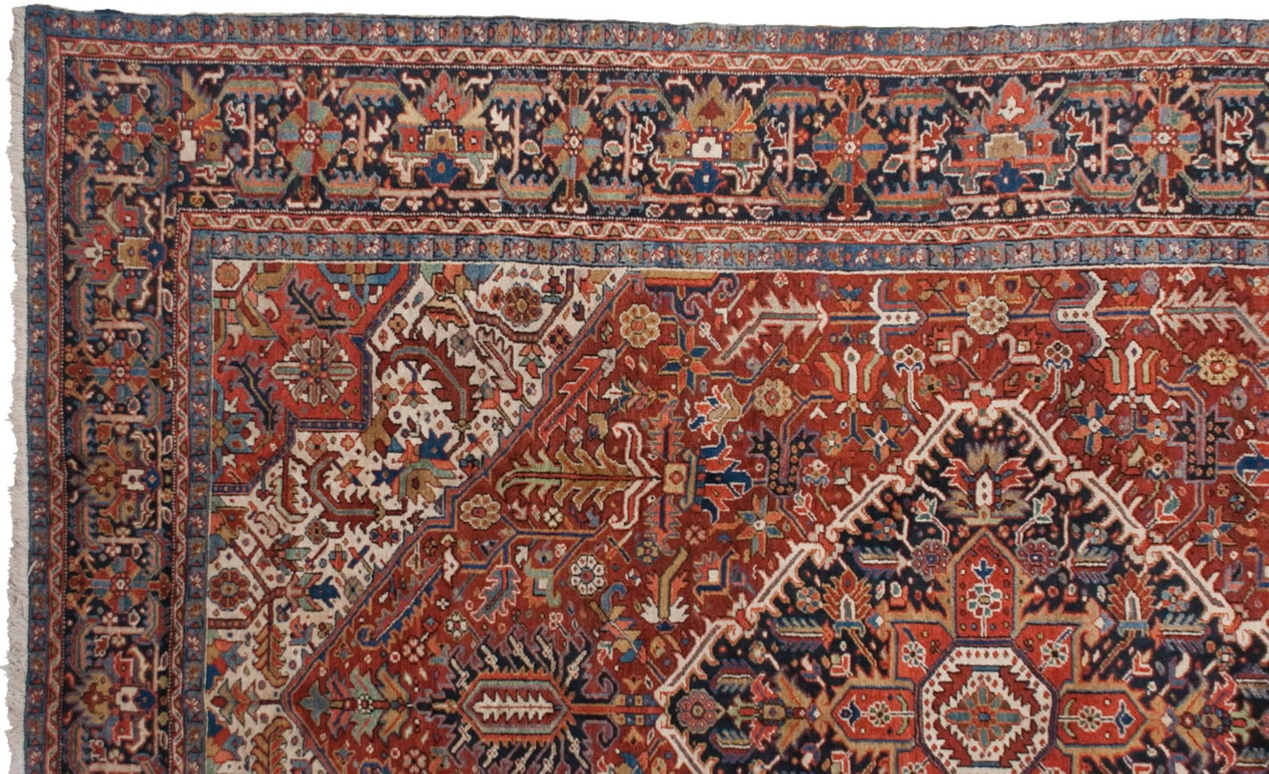 11.5x15.5 Vintage Bakshaish Carpet - Image 9