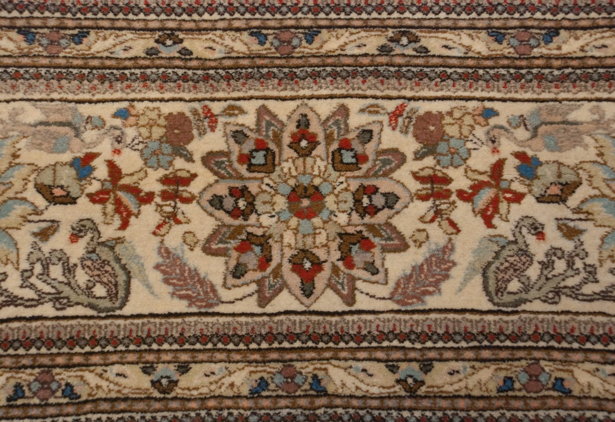 11.5x15.5 Vintage Tabriz Carpet - Image 6
