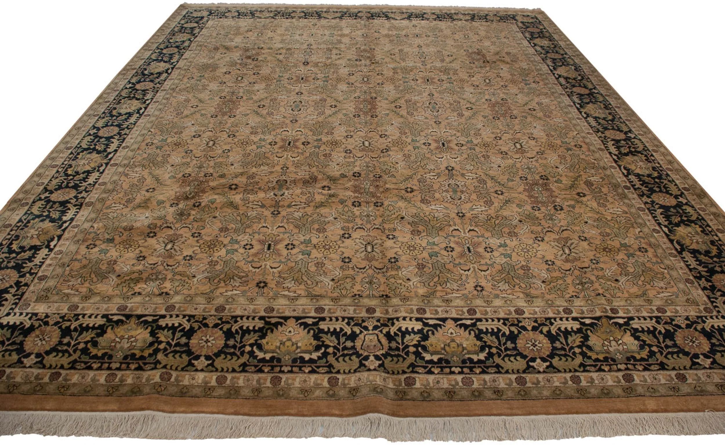 11.5x15 New Indian Heriz Design Carpet - Image 3
