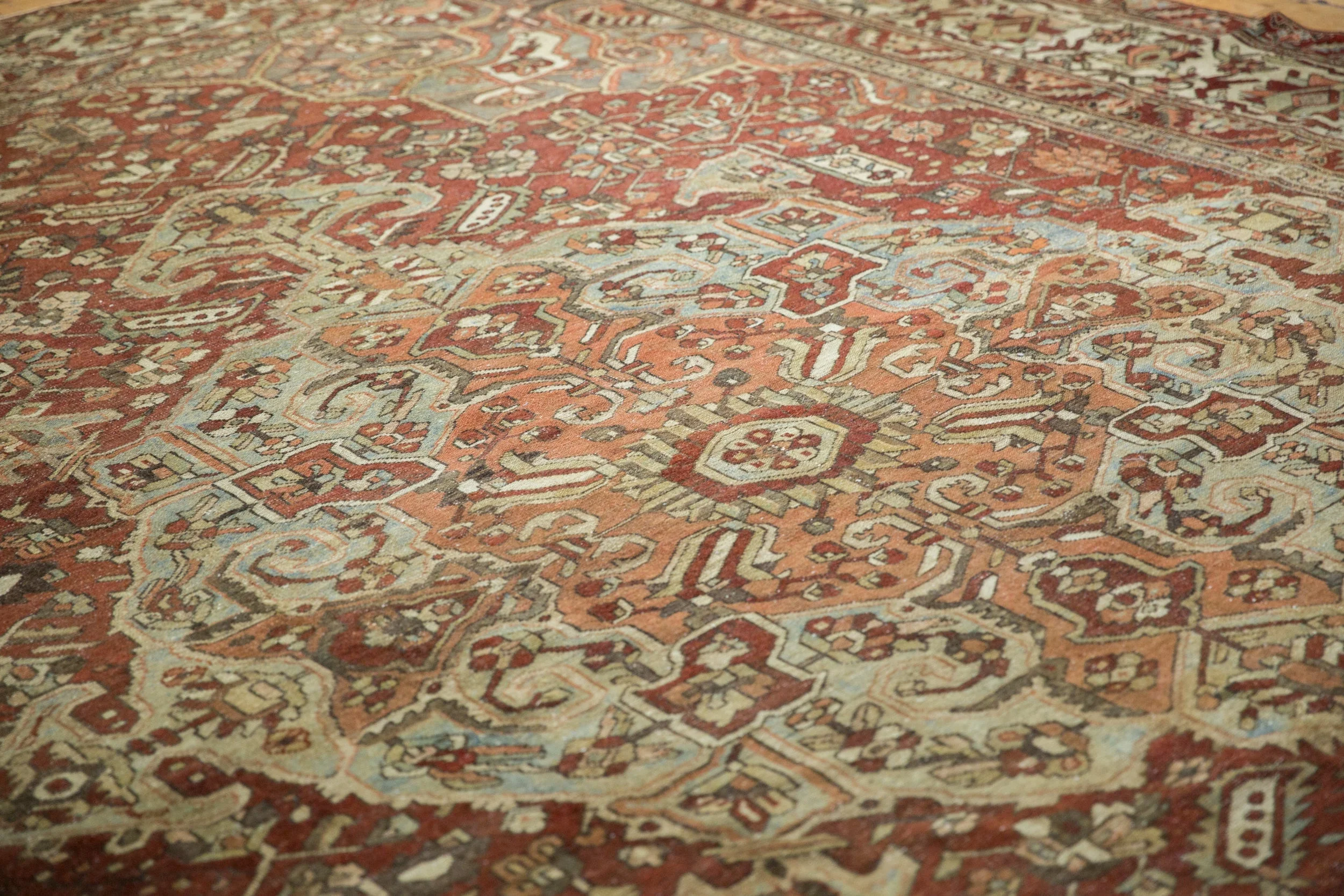 11.5x15 Vintage Distressed Baktiari Carpet - Image 10