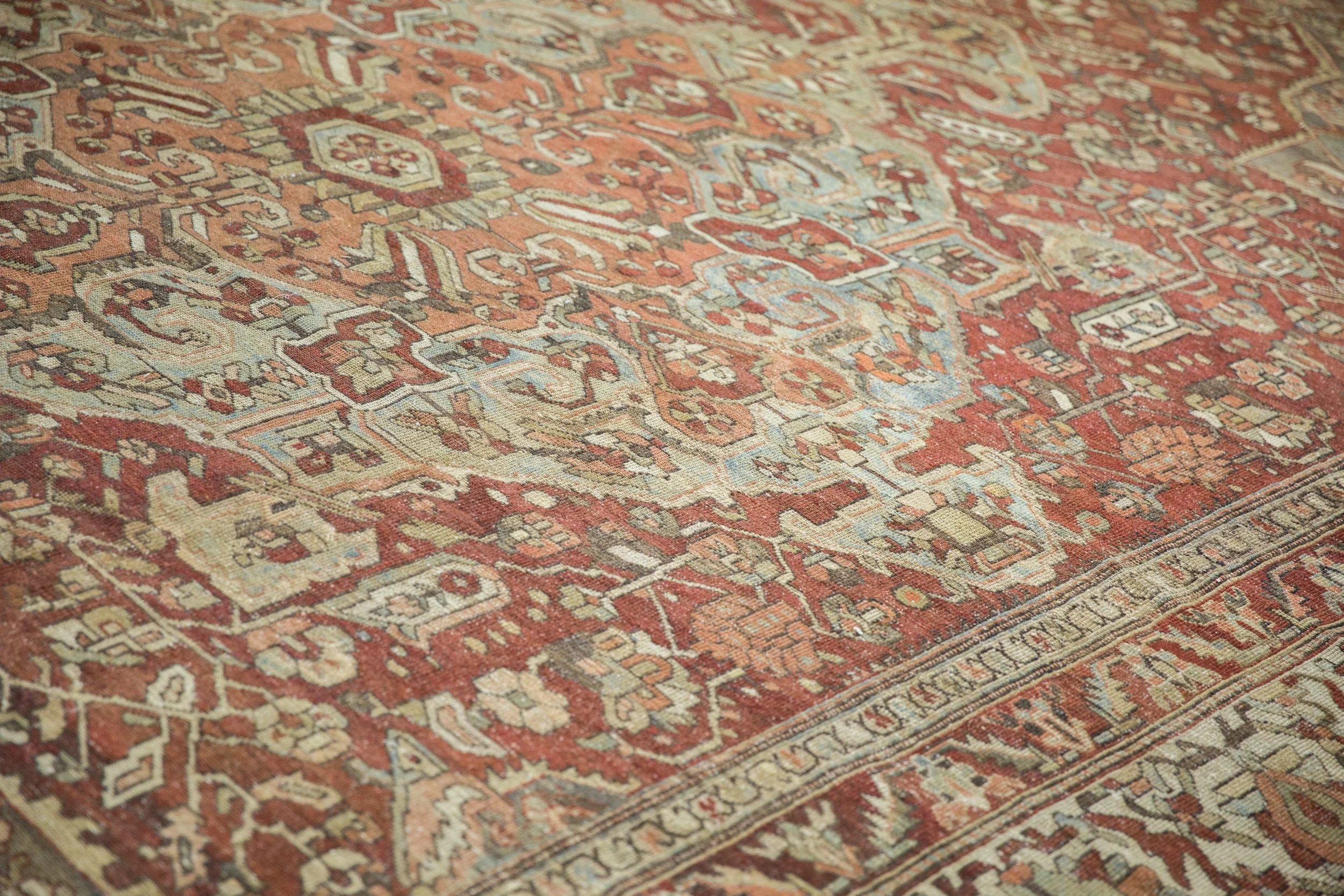 11.5x15 Vintage Distressed Baktiari Carpet - Image 12