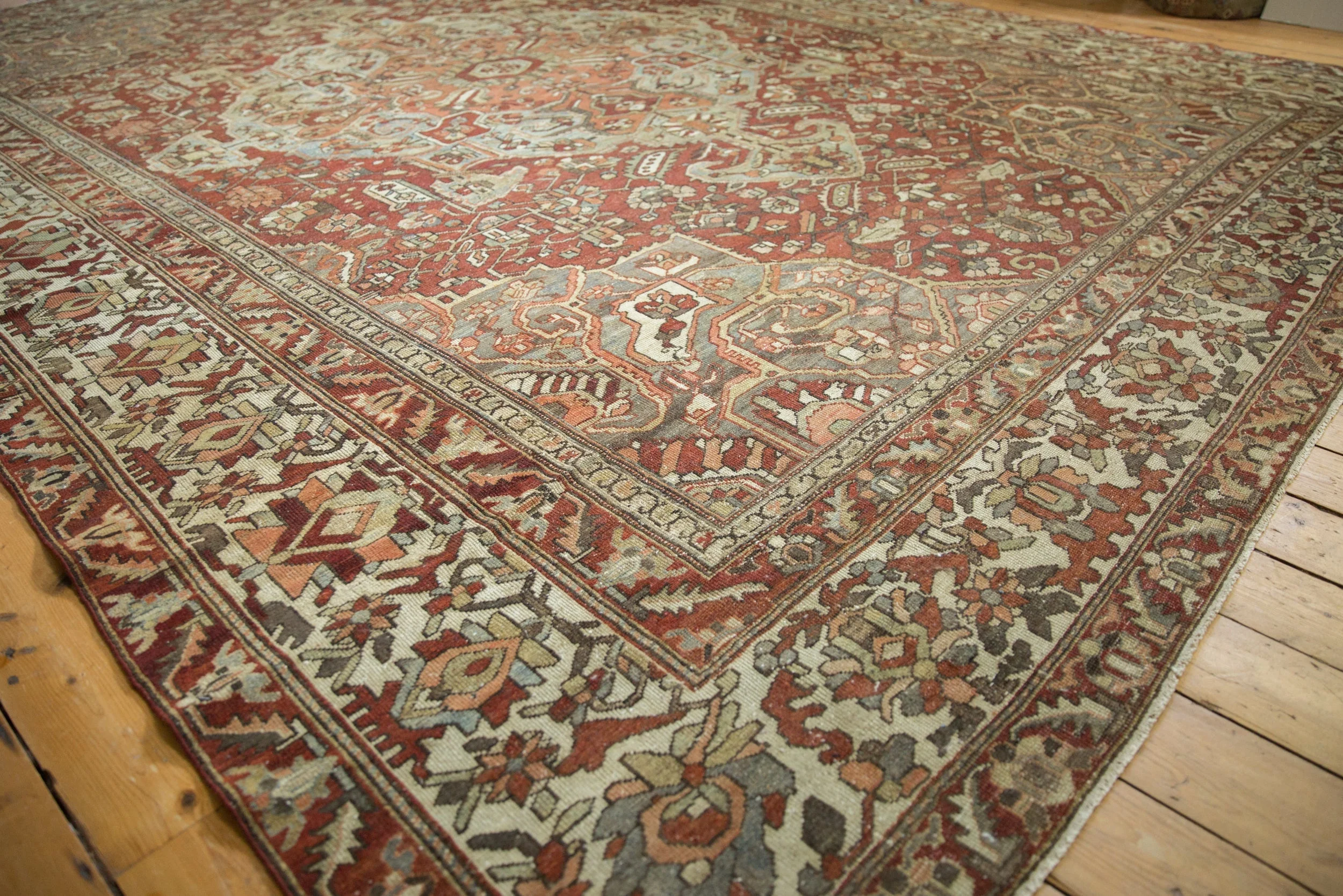 11.5x15 Vintage Distressed Baktiari Carpet - Image 4