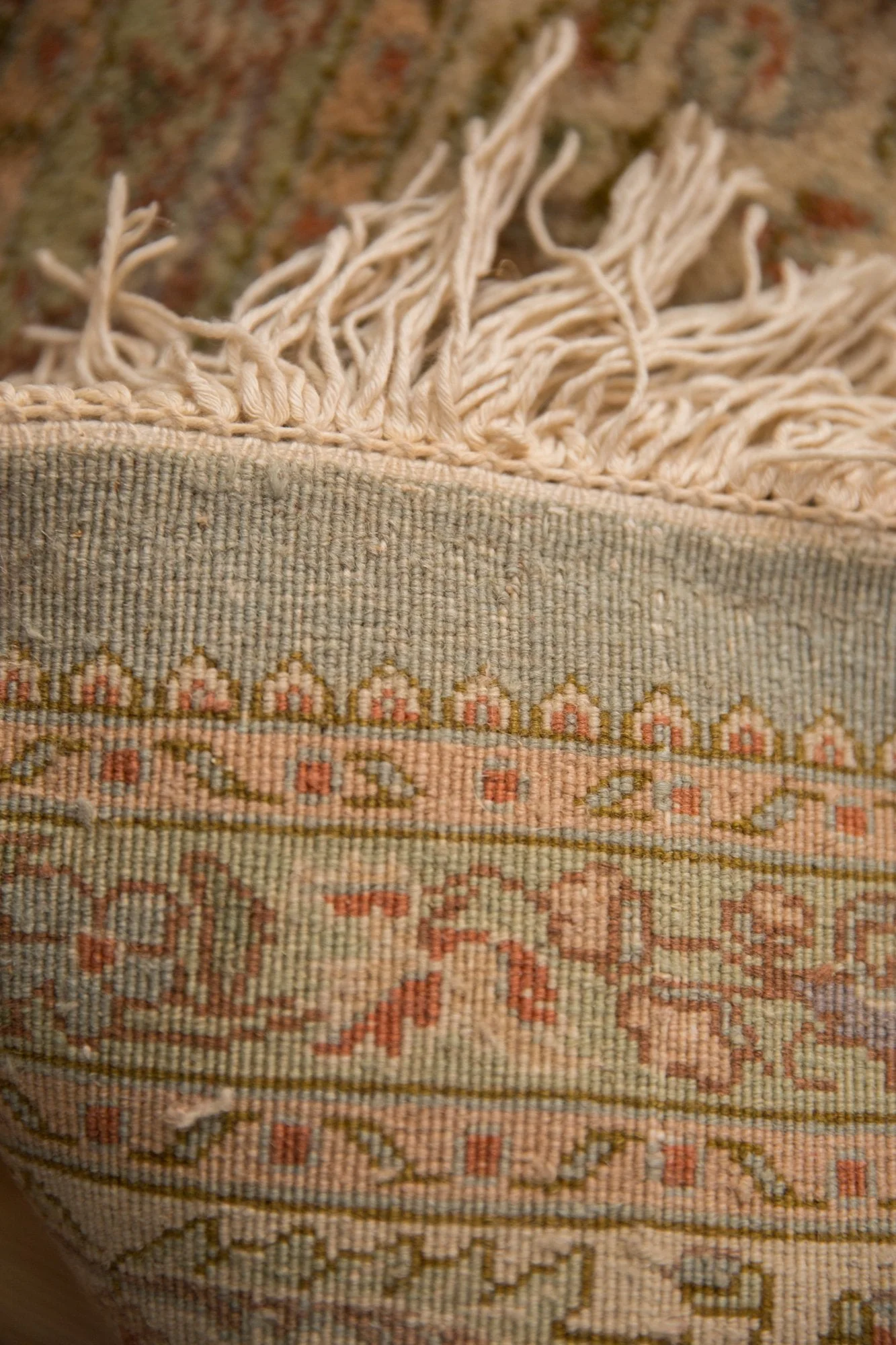 11.5x15 Vintage Tabriz Carpet - Image 11