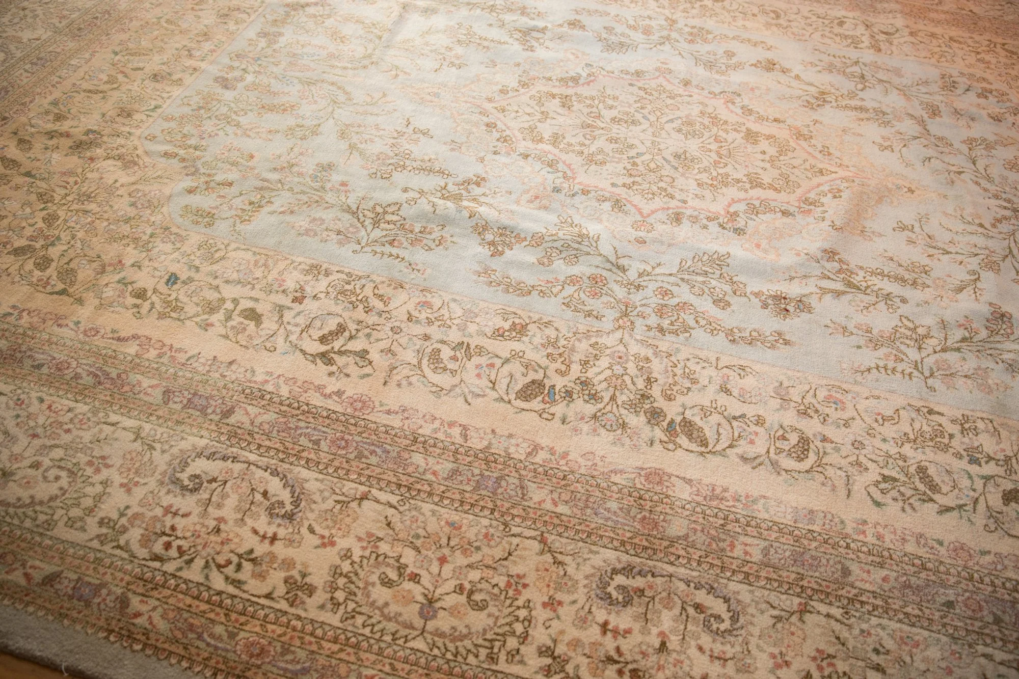11.5x15 Vintage Tabriz Carpet - Image 12