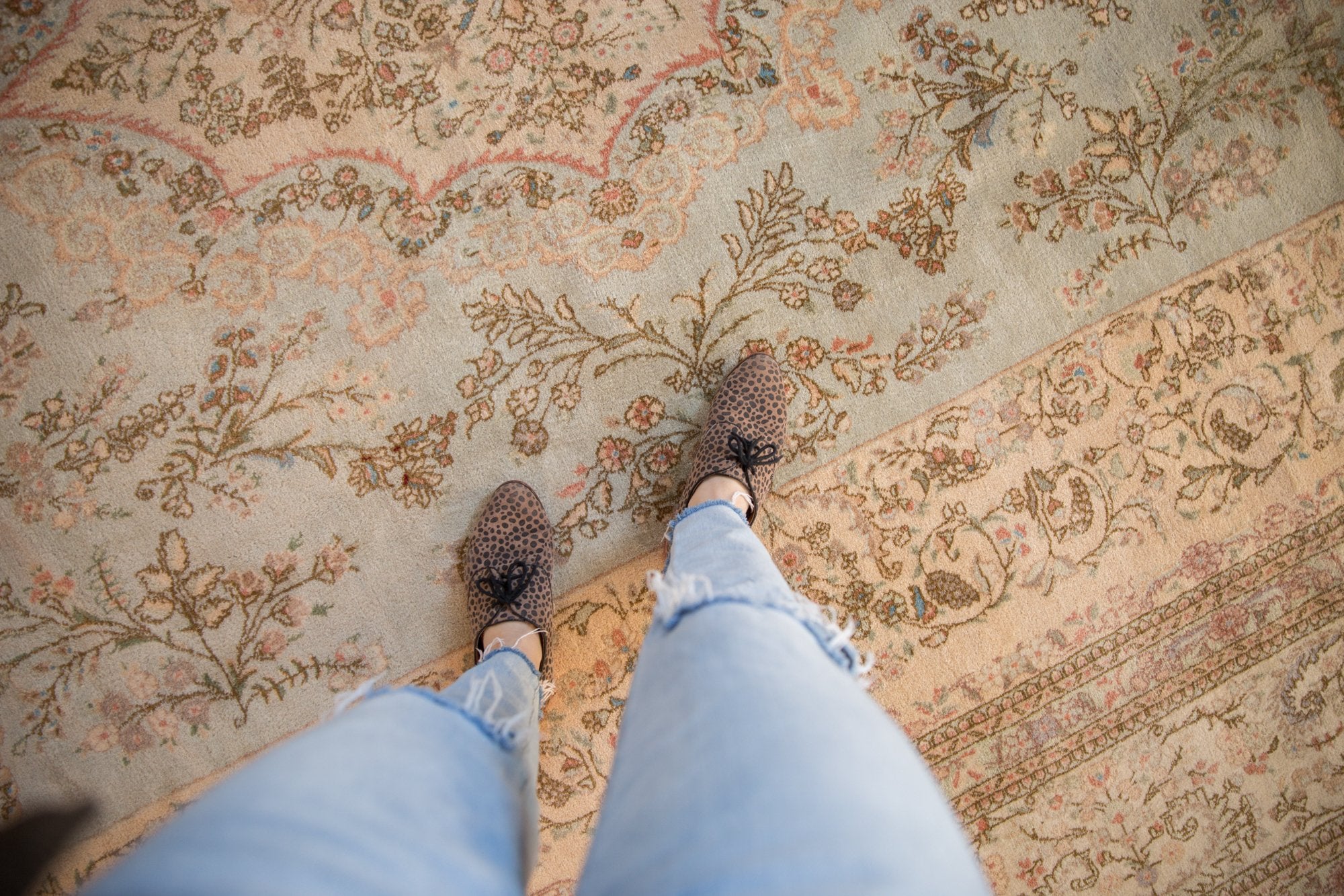 11.5x15 Vintage Tabriz Carpet - Image 2