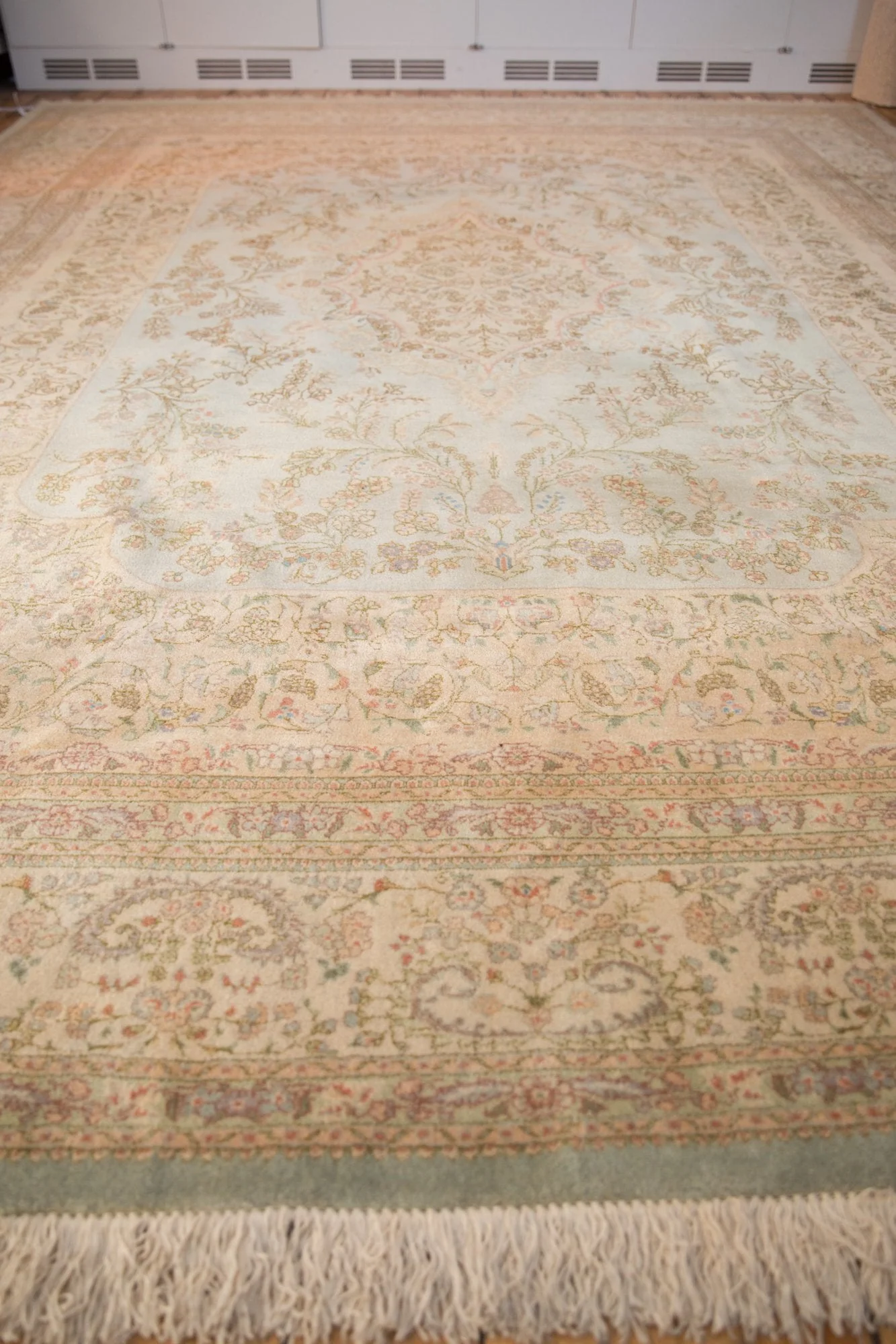 11.5x15 Vintage Tabriz Carpet - Image 7