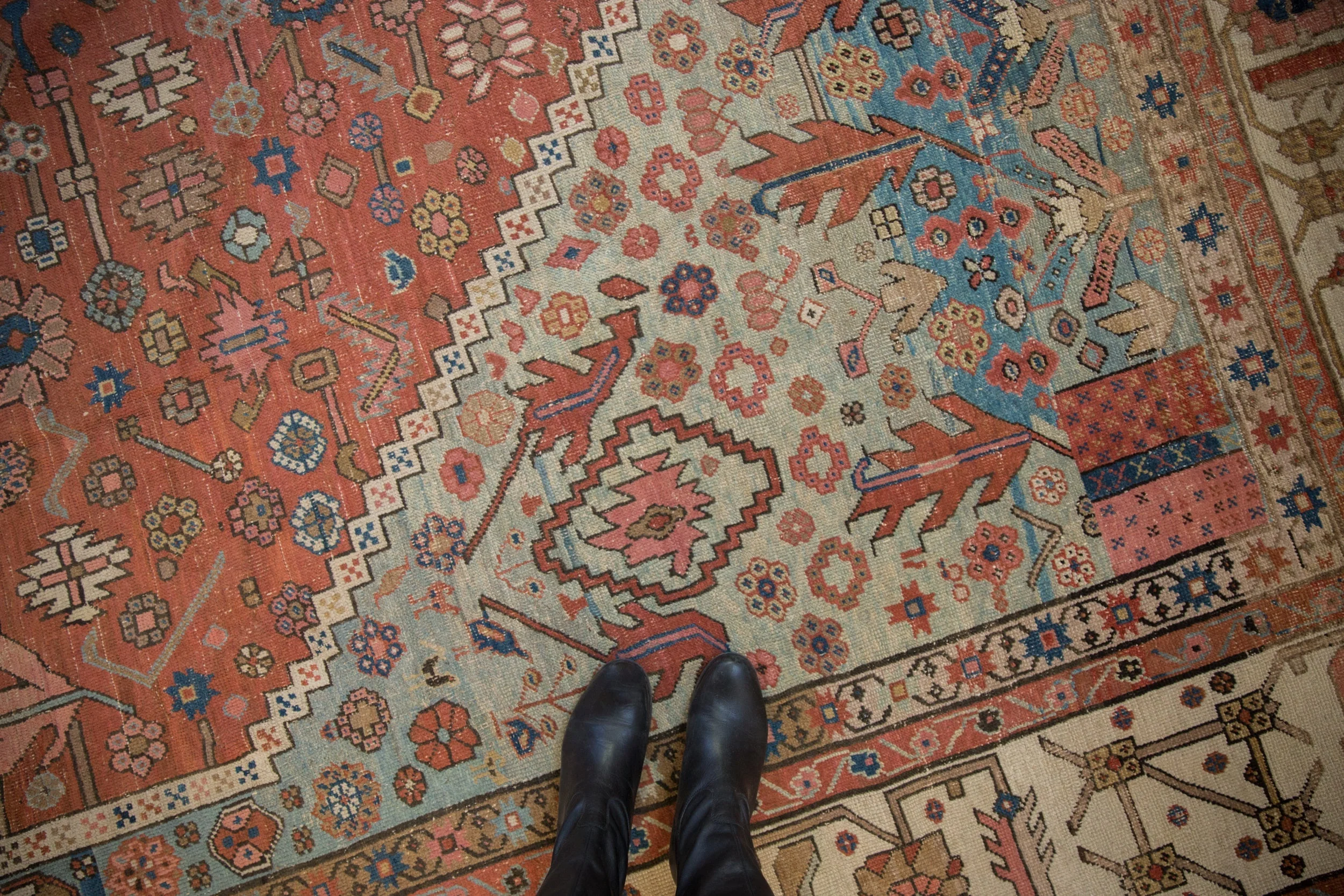 11.5x16.5 Antique Bakshaish Carpet - Image 2