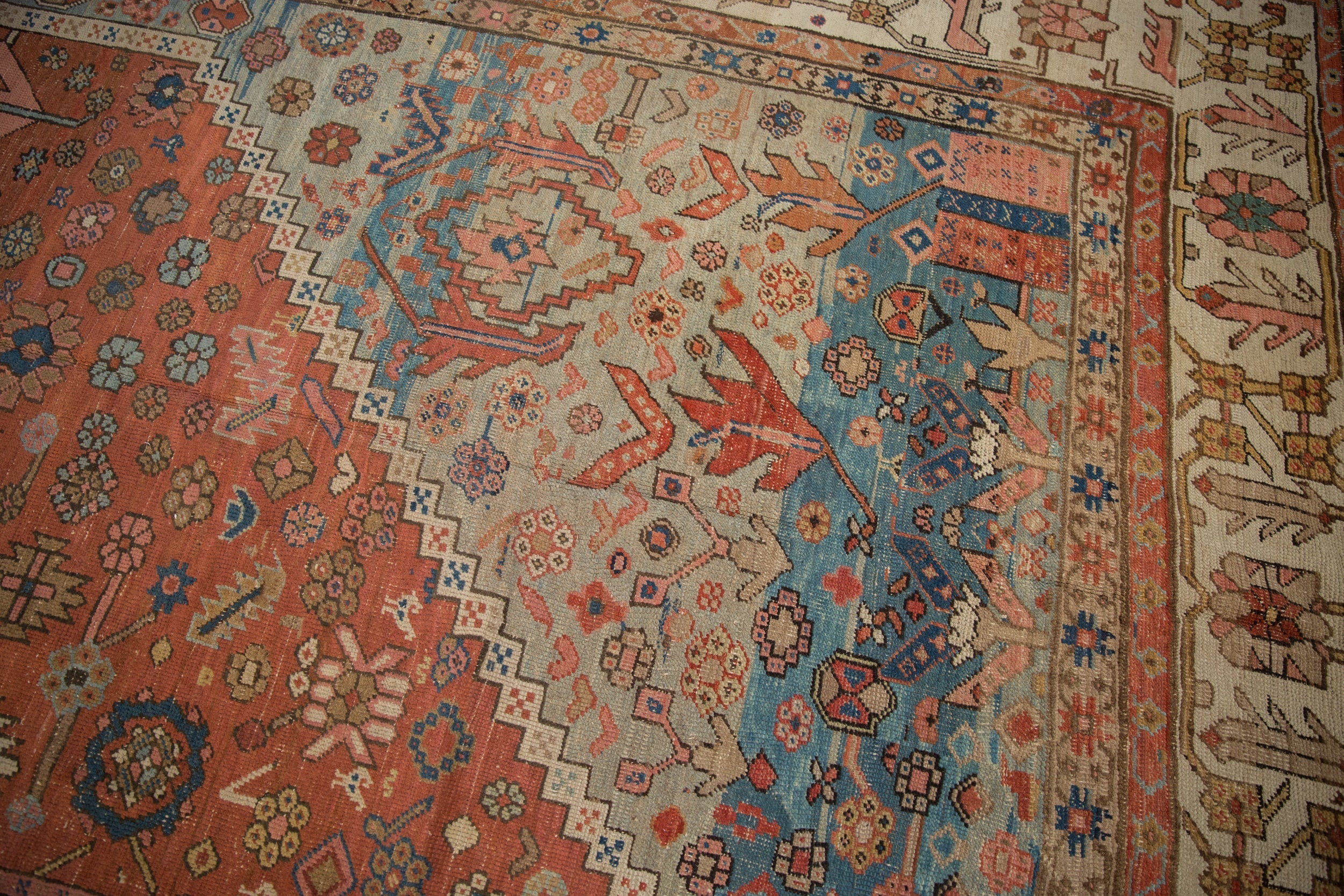 11.5x16.5 Antique Bakshaish Carpet - Image 6