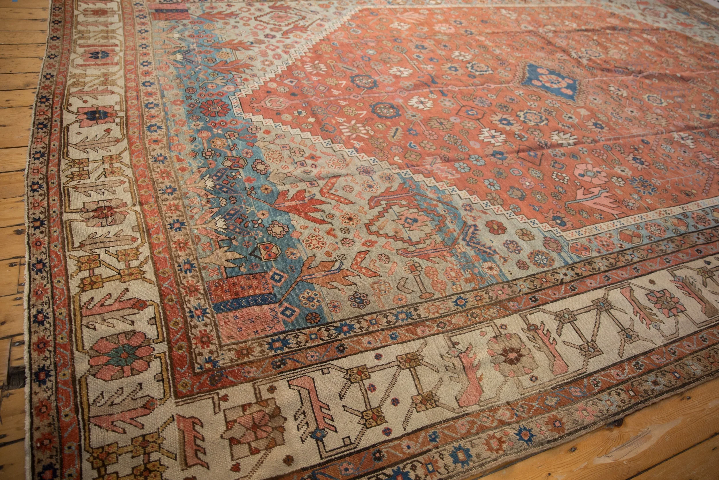 11.5x16.5 Antique Bakshaish Carpet - Image 7