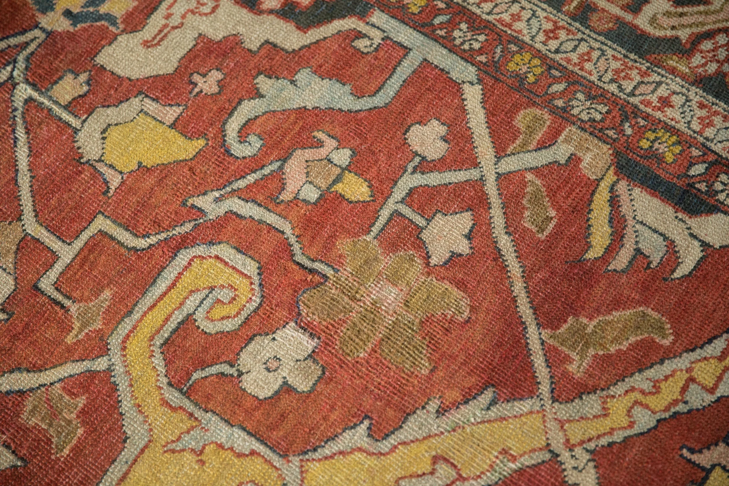 11.5x16.5 Antique Heriz Carpet - Image 10