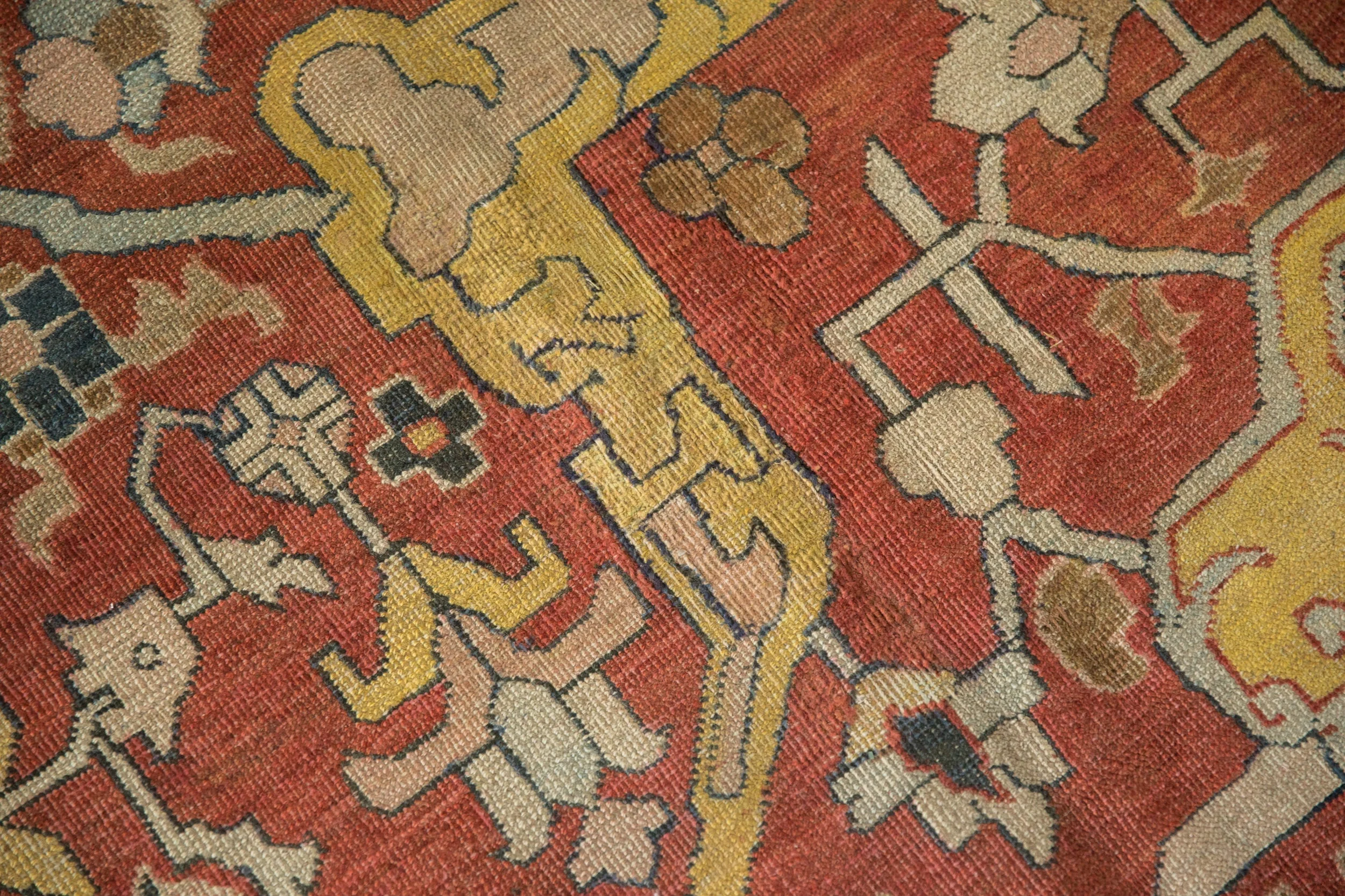 11.5x16.5 Antique Heriz Carpet - Image 15