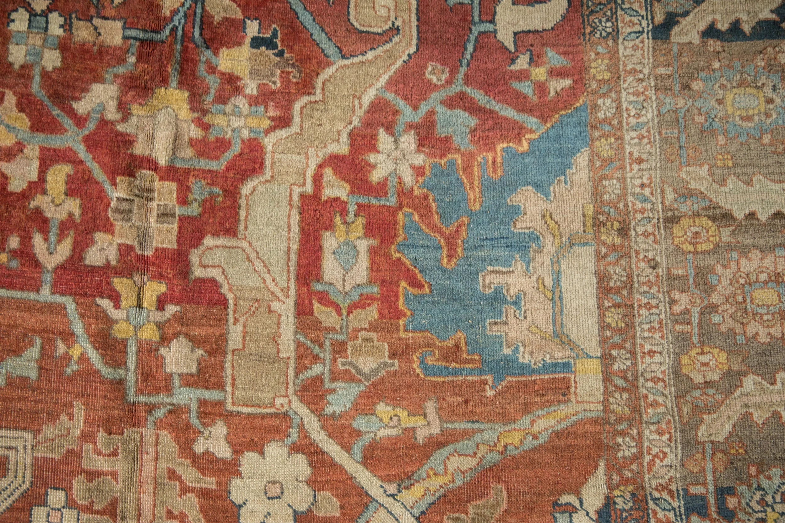 11.5x16.5 Antique Heriz Carpet - Image 3
