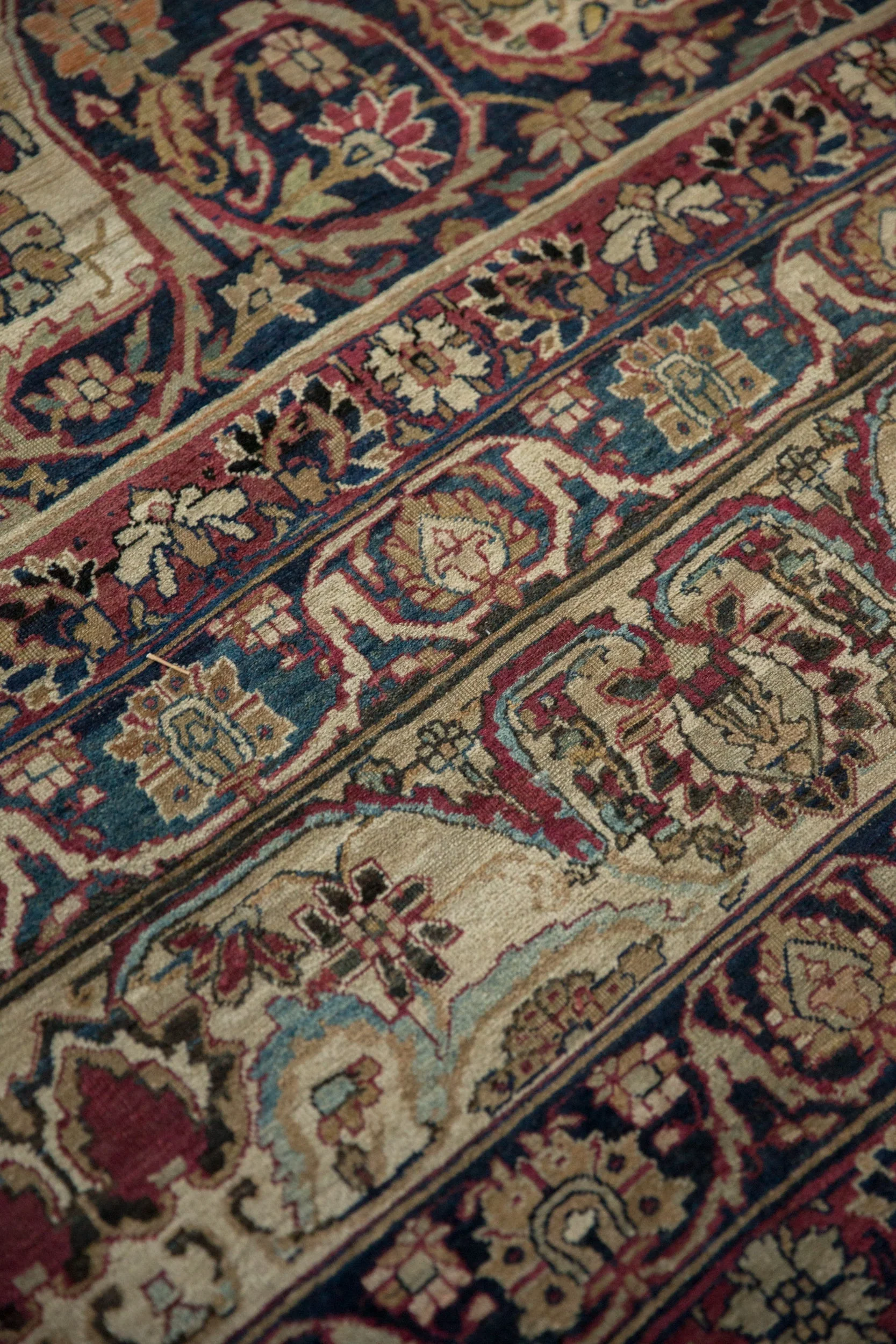 11.5x16 Antique Fine Kerman Carpet - Image 14