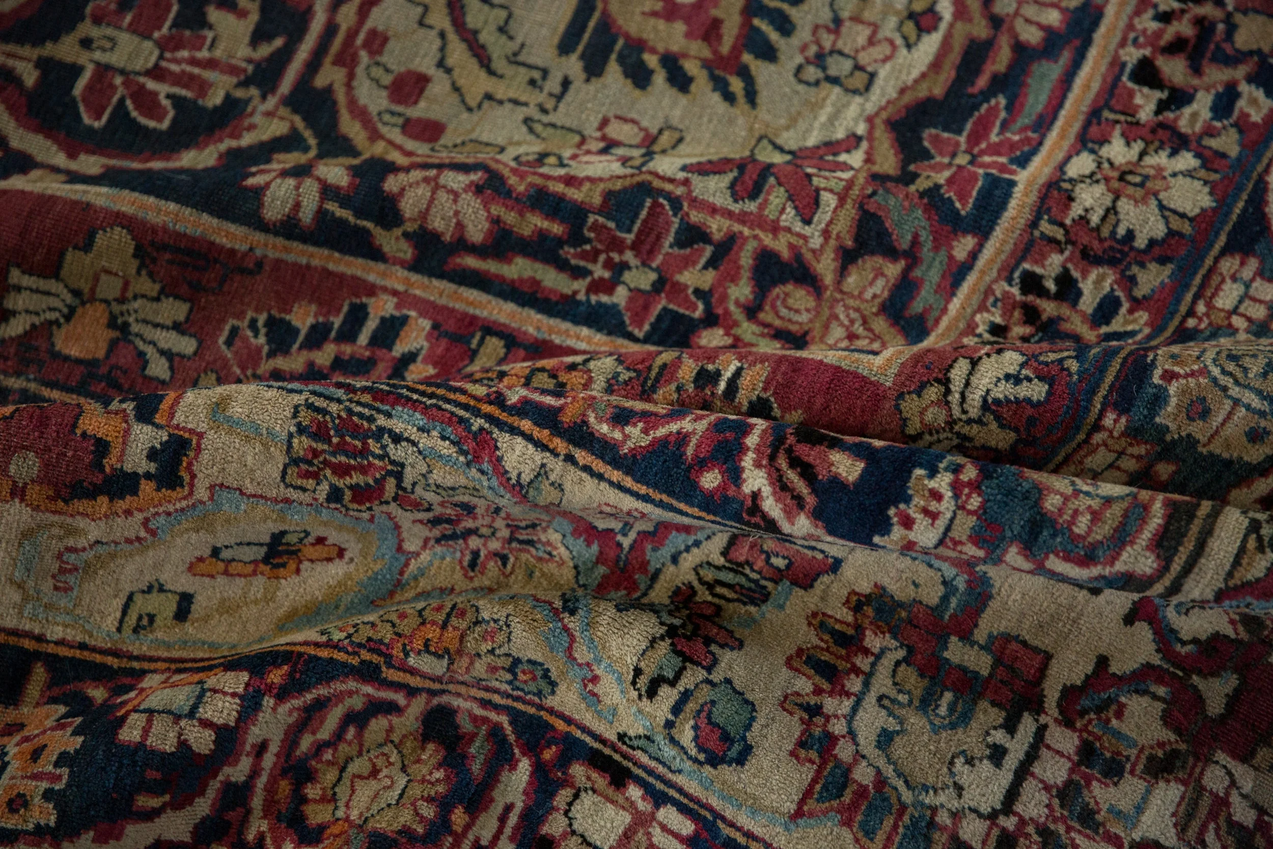 11.5x16 Antique Fine Kerman Carpet - Image 18