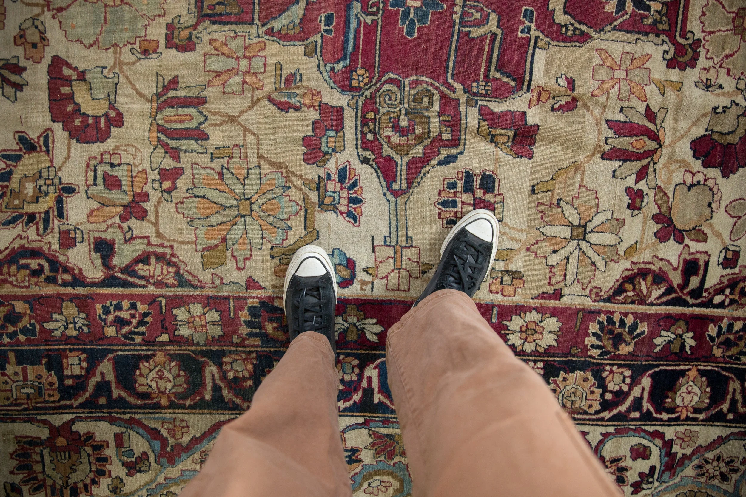 11.5x16 Antique Fine Kerman Carpet - Image 2