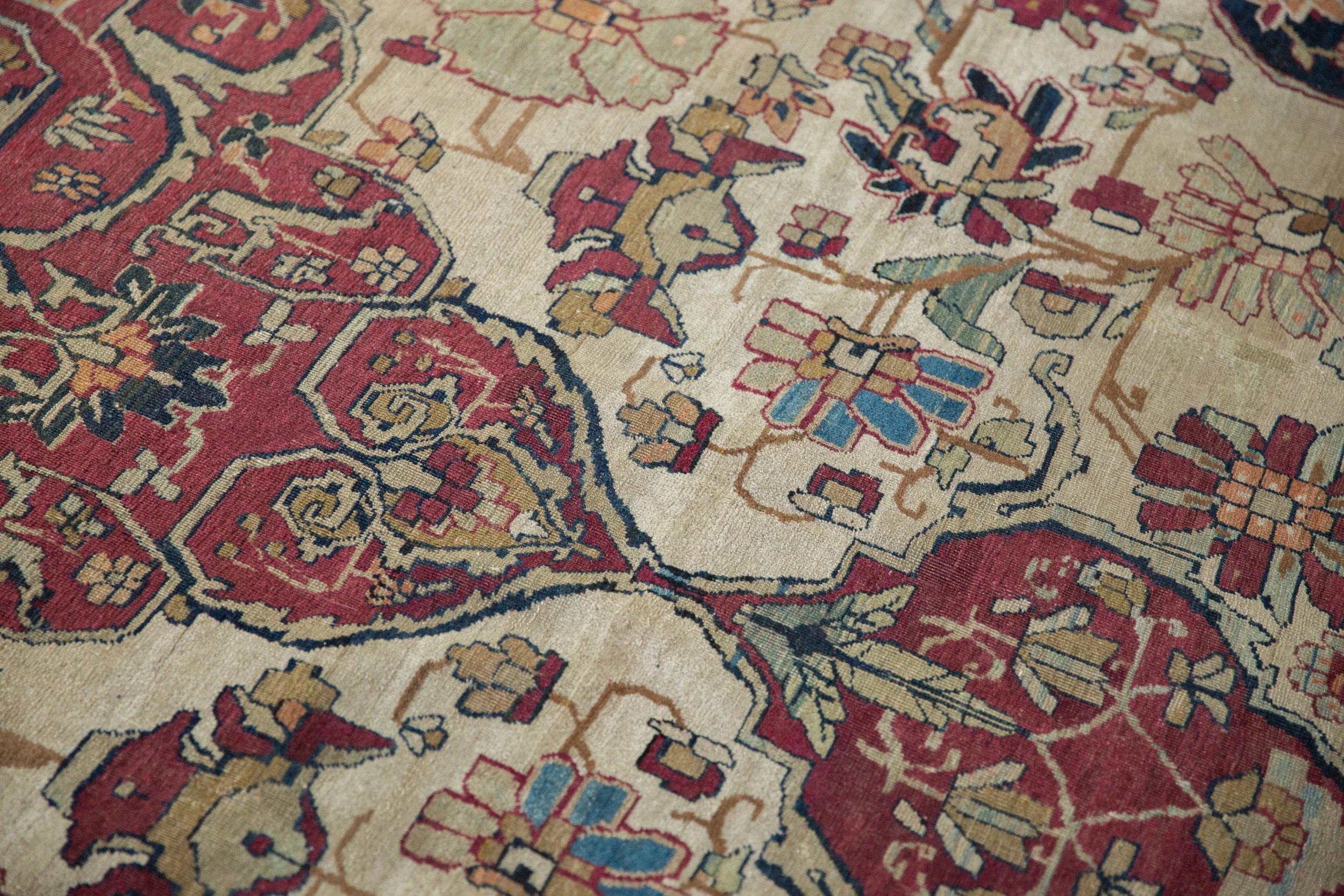11.5x16 Antique Fine Kerman Carpet - Image 20