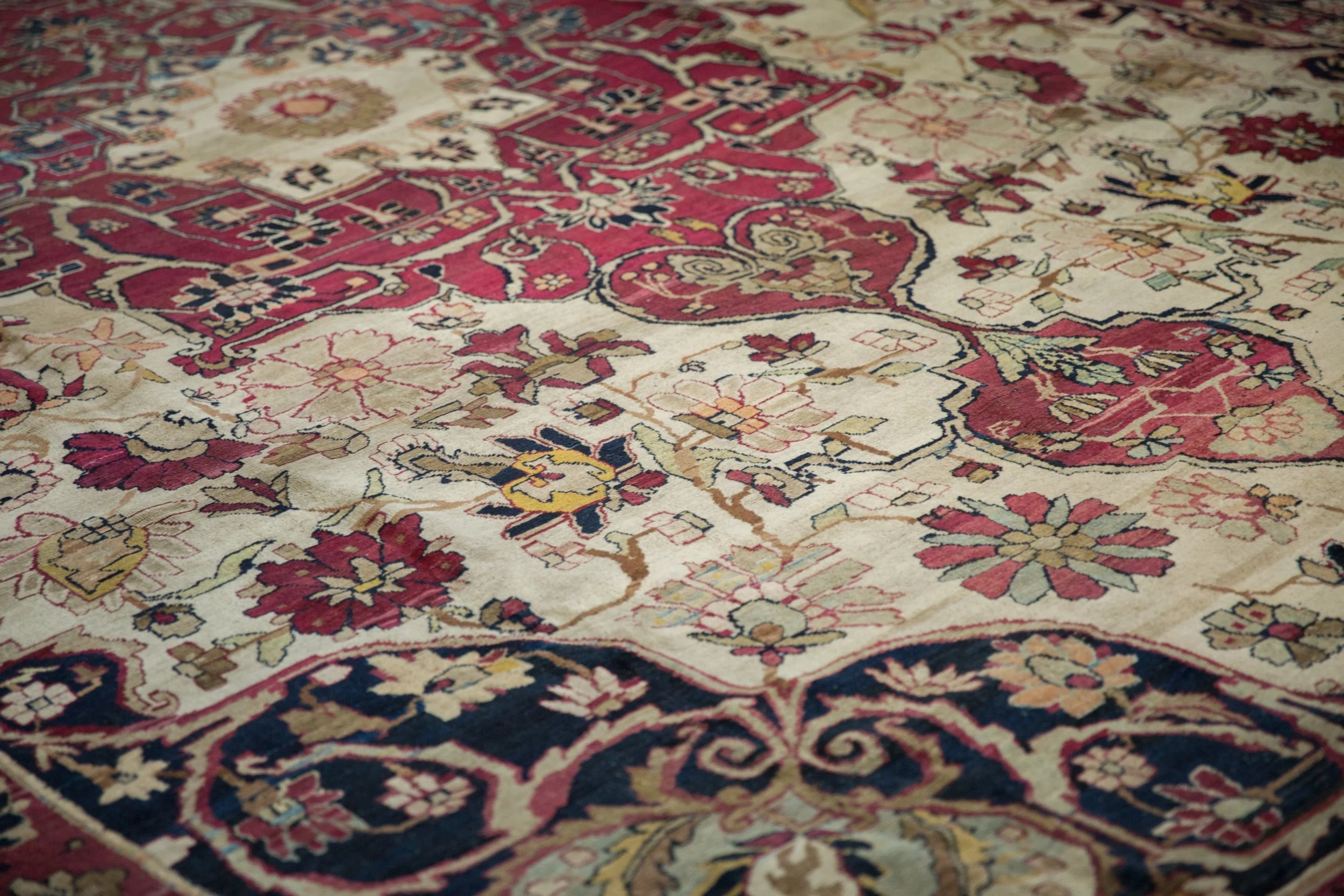 11.5x16 Antique Fine Kerman Carpet - Image 6
