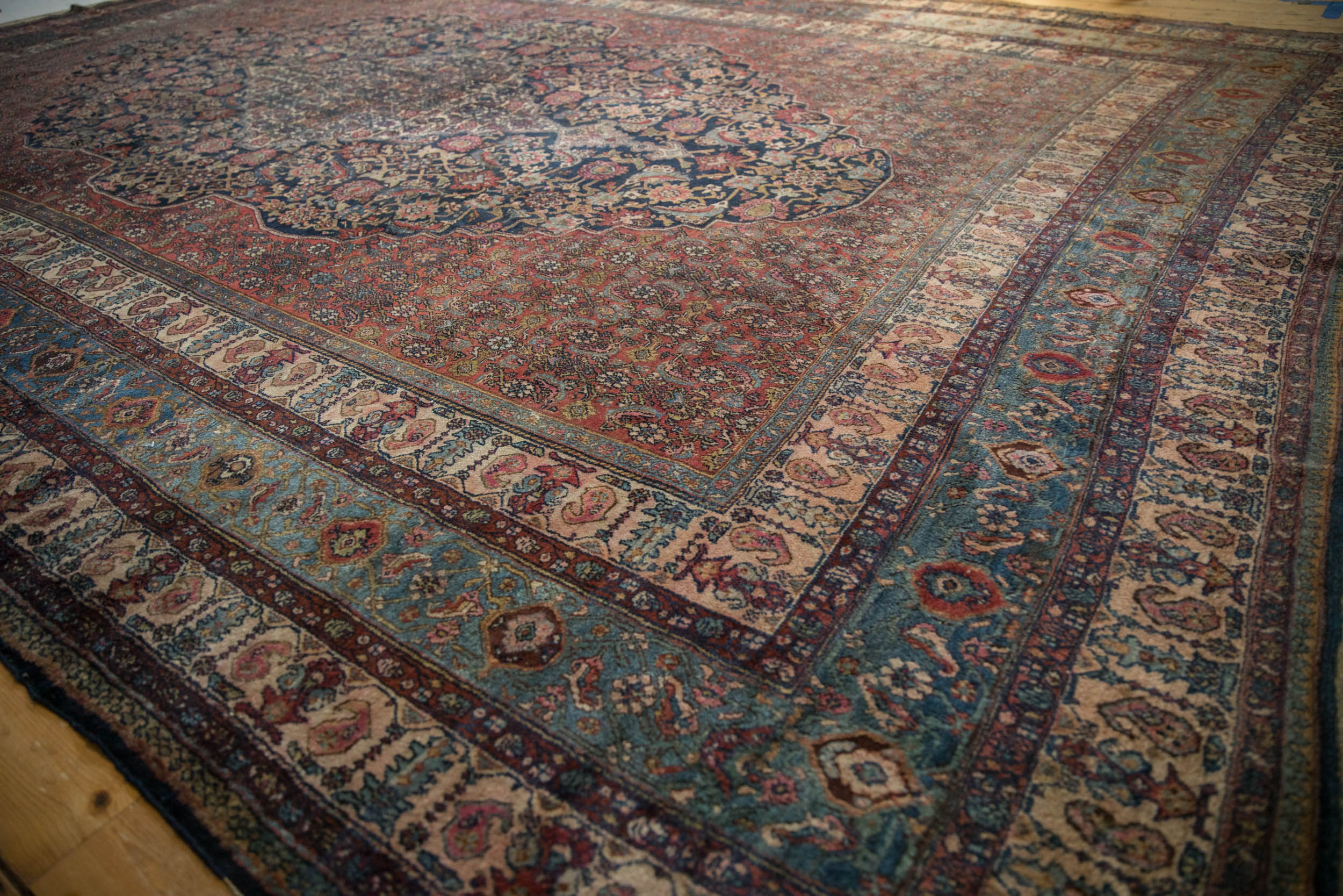 RESERVED 11.5x17 Vintage Bibikabad Carpet - Image 4
