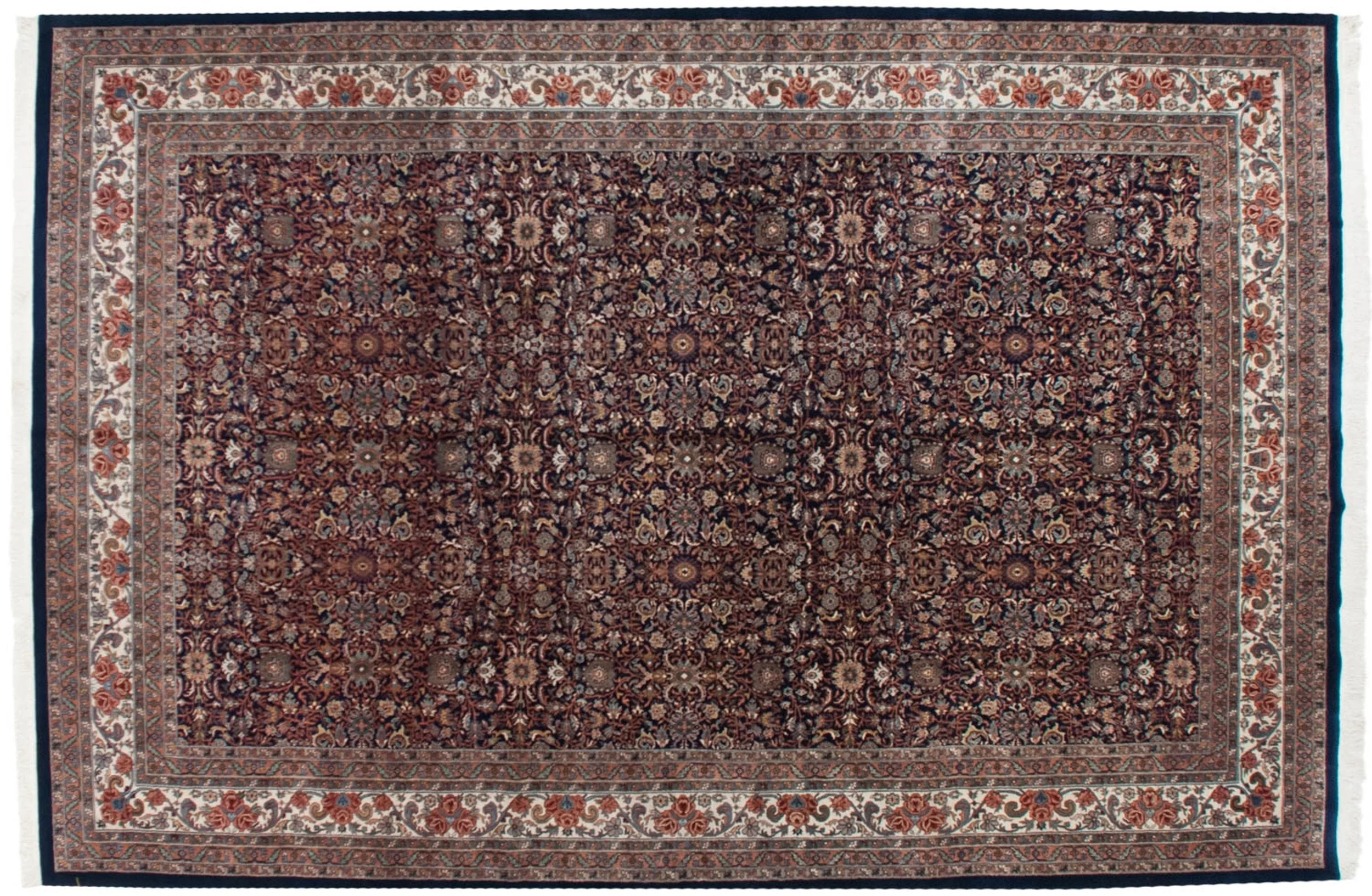 11.5x18 Vintage Indian Bijar Design Carpet
