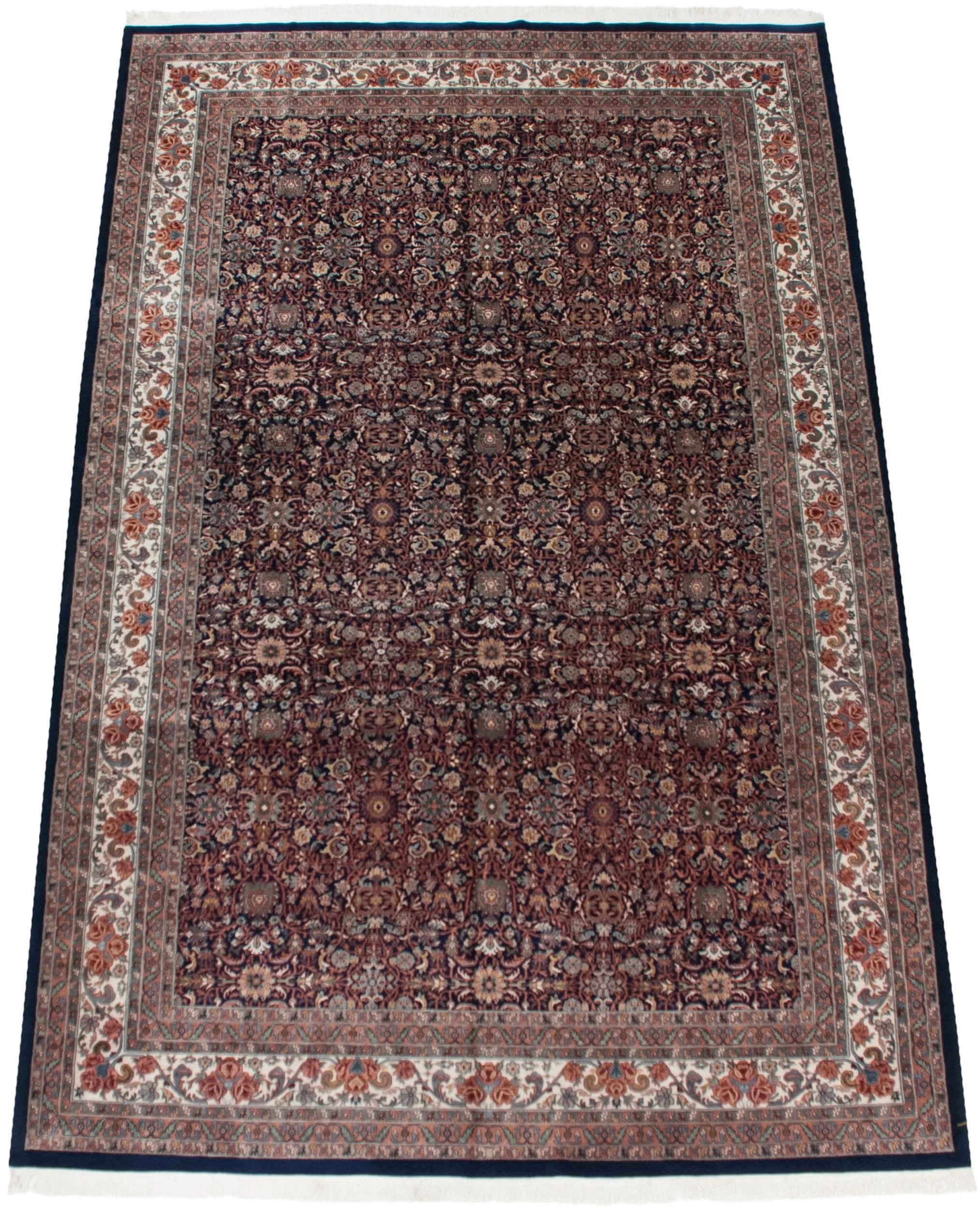 11.5x18 Vintage Indian Bijar Design Carpet - Image 2