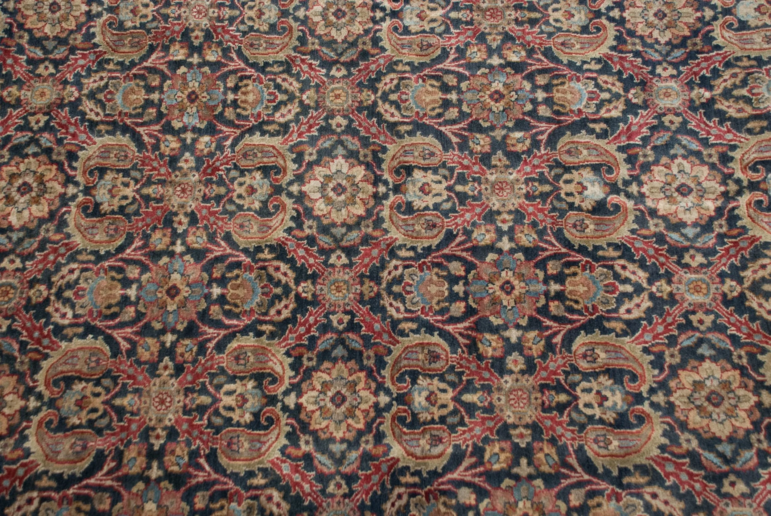 11.5x18 Vintage Indian Doroksh Design Carpet - Image 5