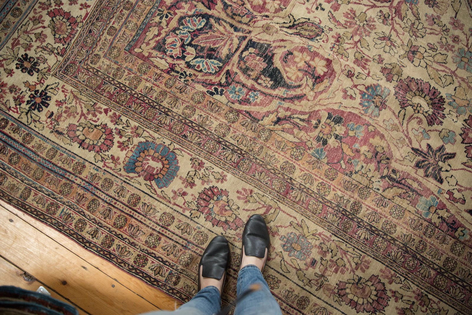 11.5x19.5 Antique Kermanshah Carpet - Image 12