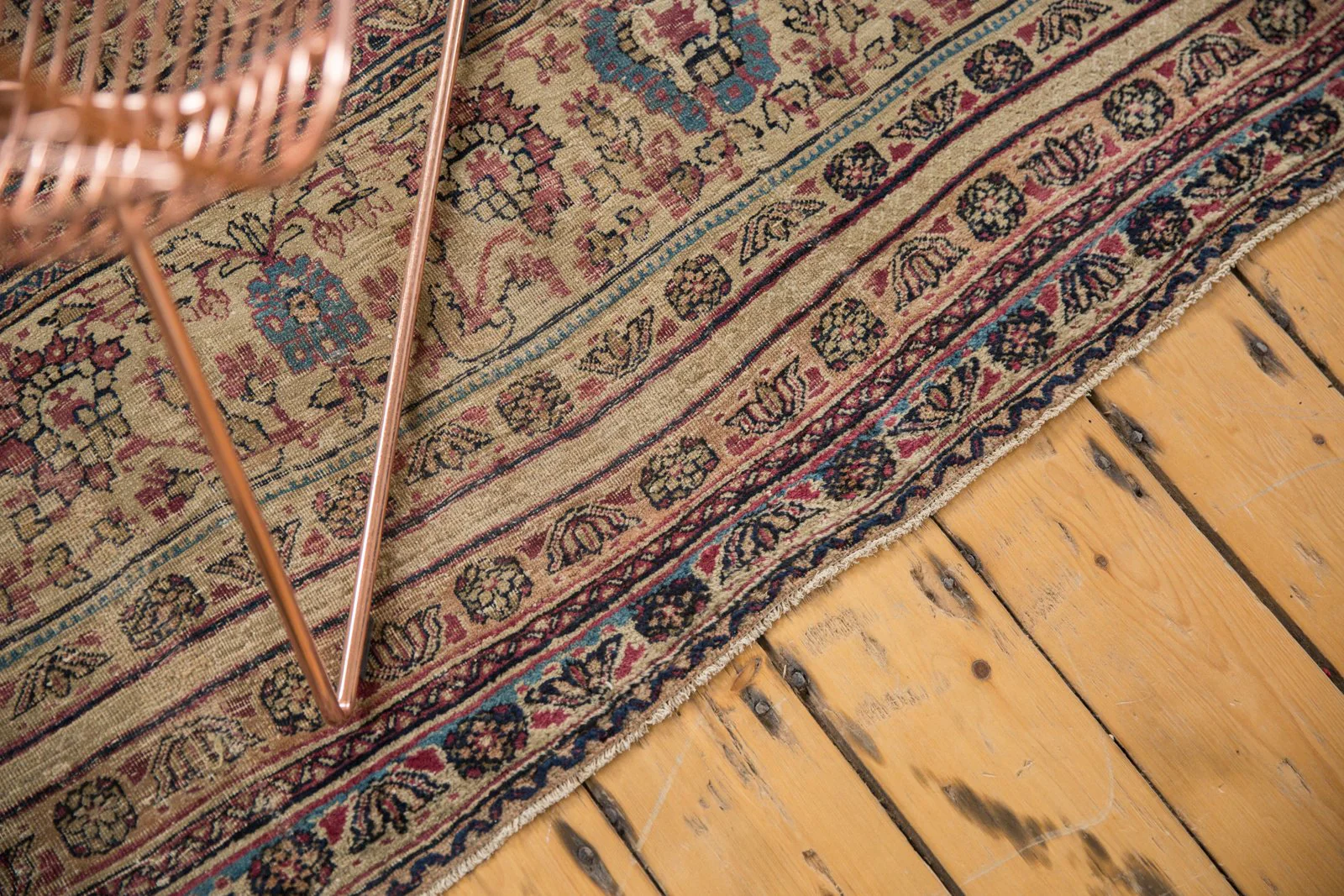 11.5x19.5 Antique Kermanshah Carpet - Image 8