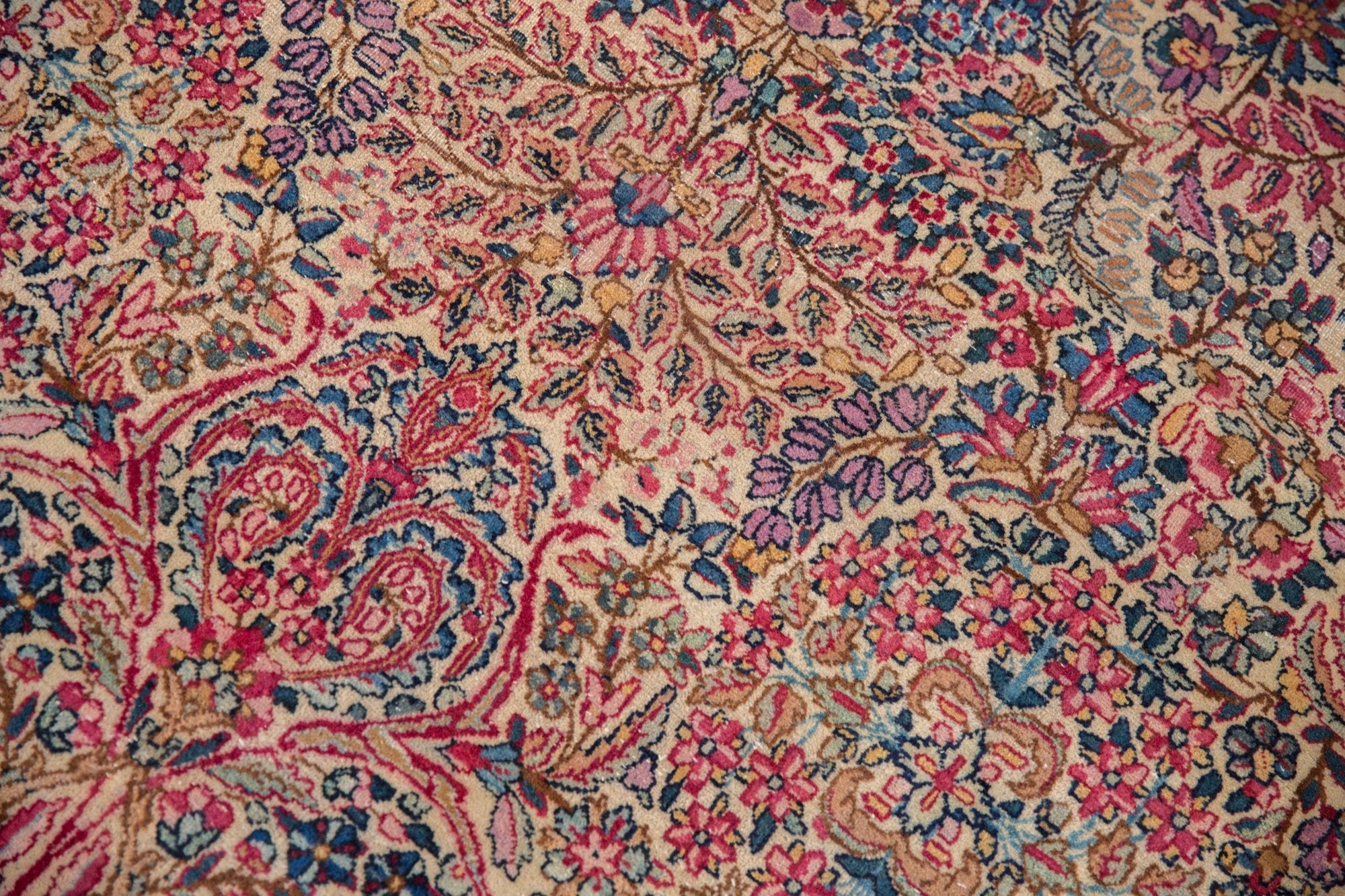 11.5x19.5 Vintage Lavar Kerman Carpet - Image 3