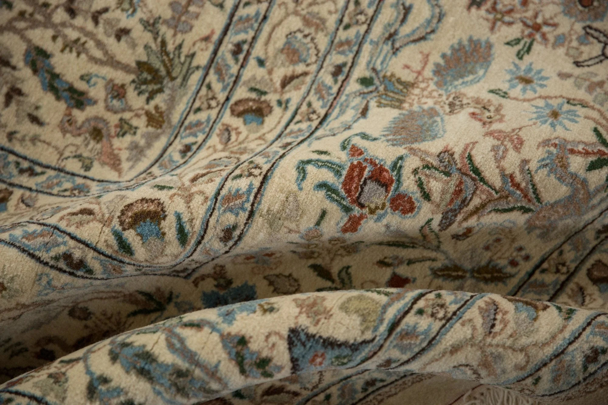 11x11.5 Vintage Tabriz Square Carpet - Image 11