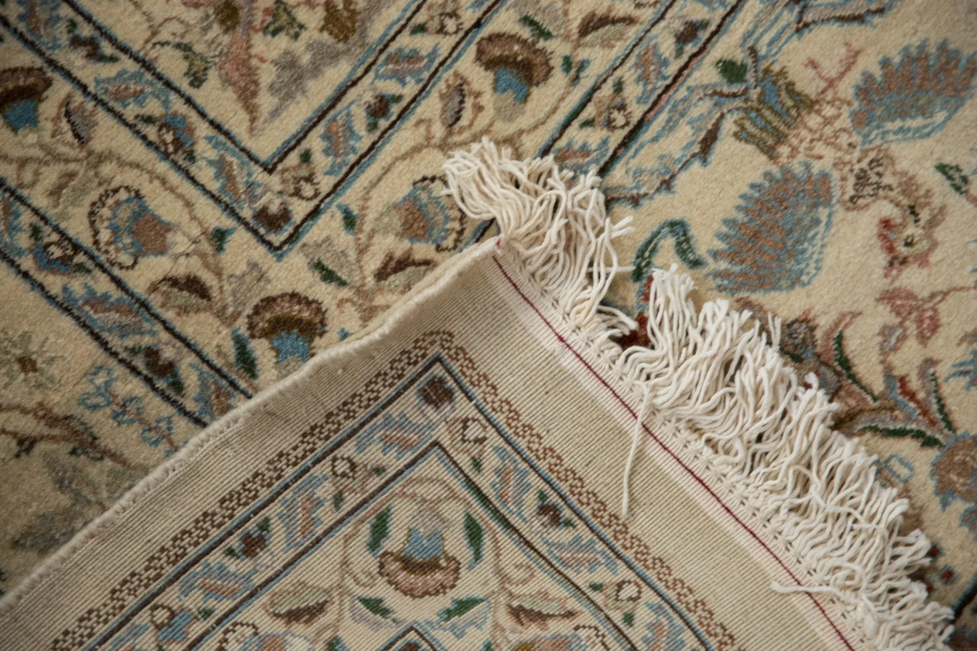 11x11.5 Vintage Tabriz Square Carpet - Image 12
