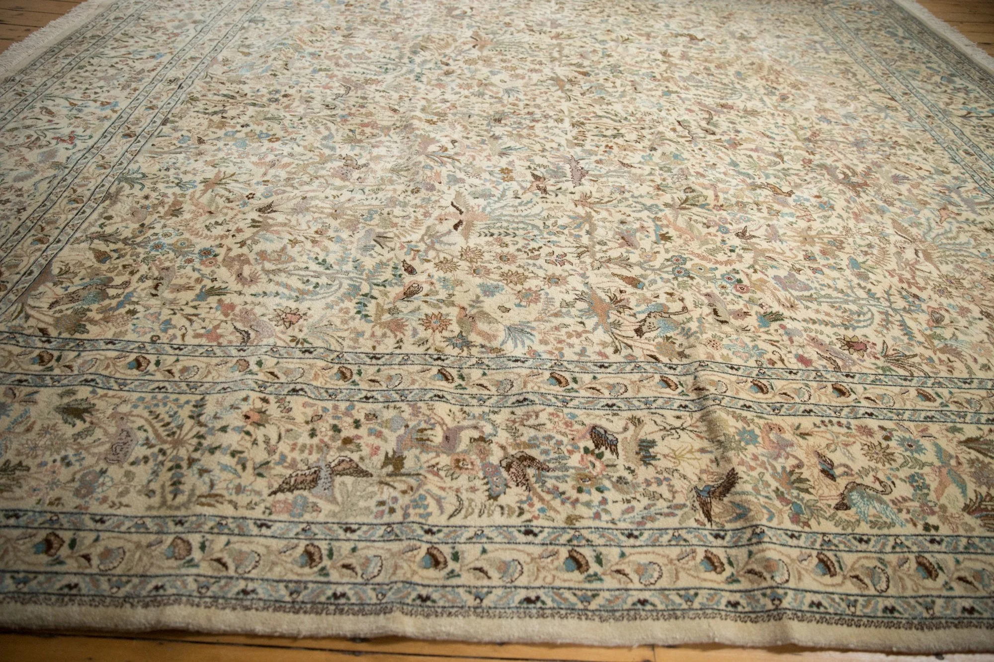 11x11.5 Vintage Tabriz Square Carpet - Image 14
