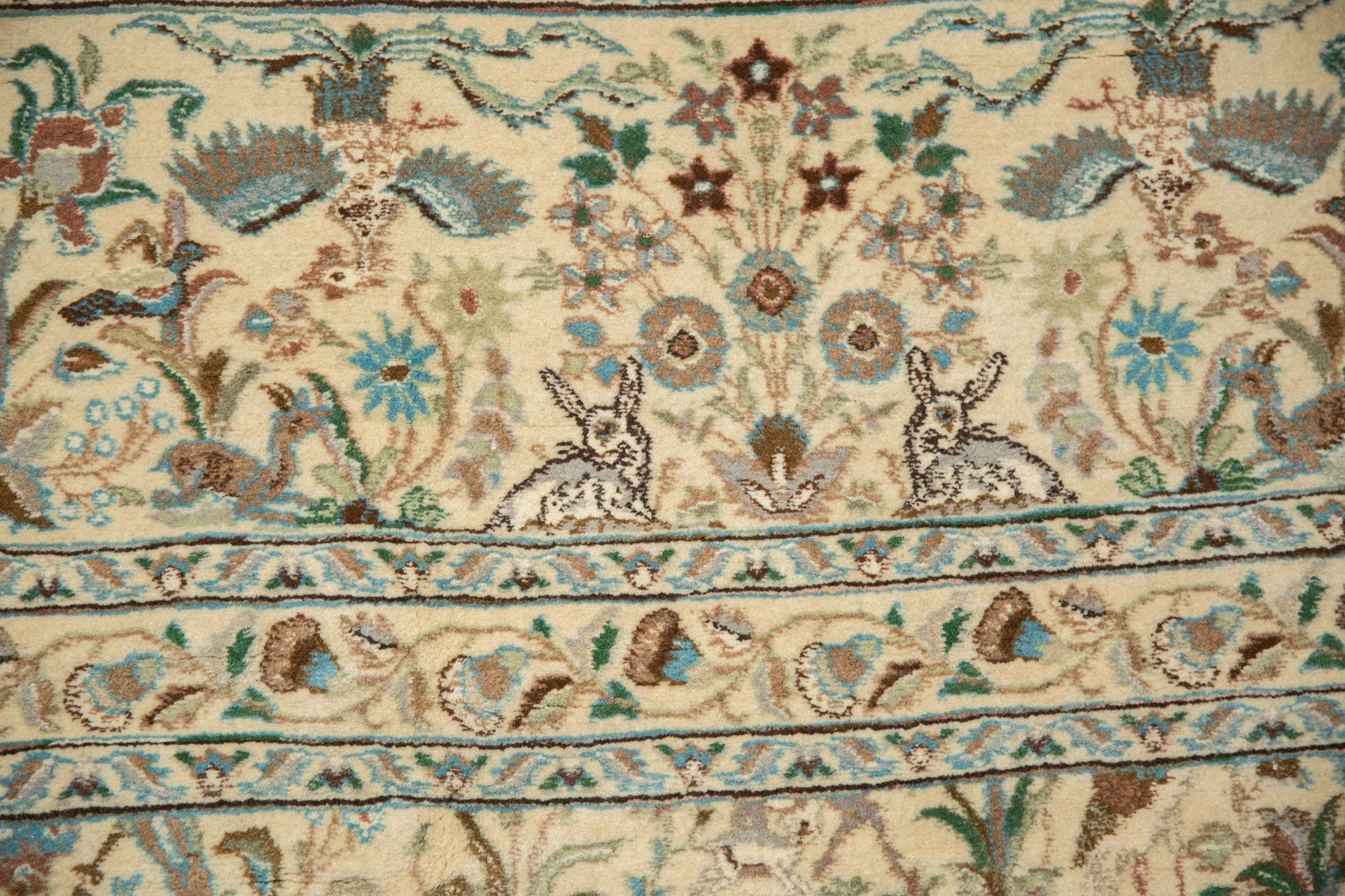 11x11.5 Vintage Tabriz Square Carpet - Image 4
