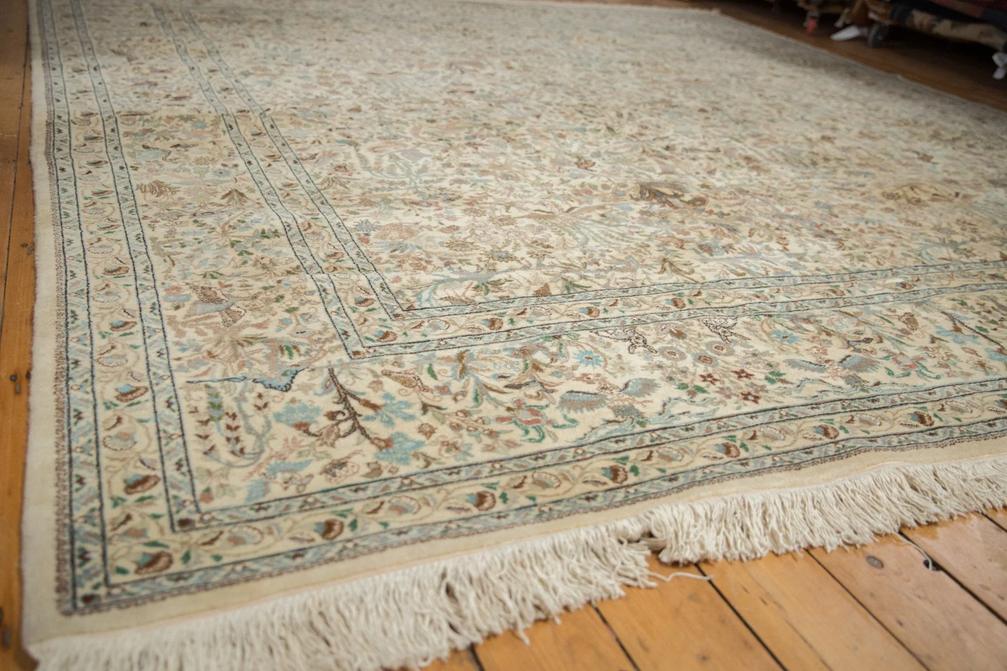 11x11.5 Vintage Tabriz Square Carpet - Image 5