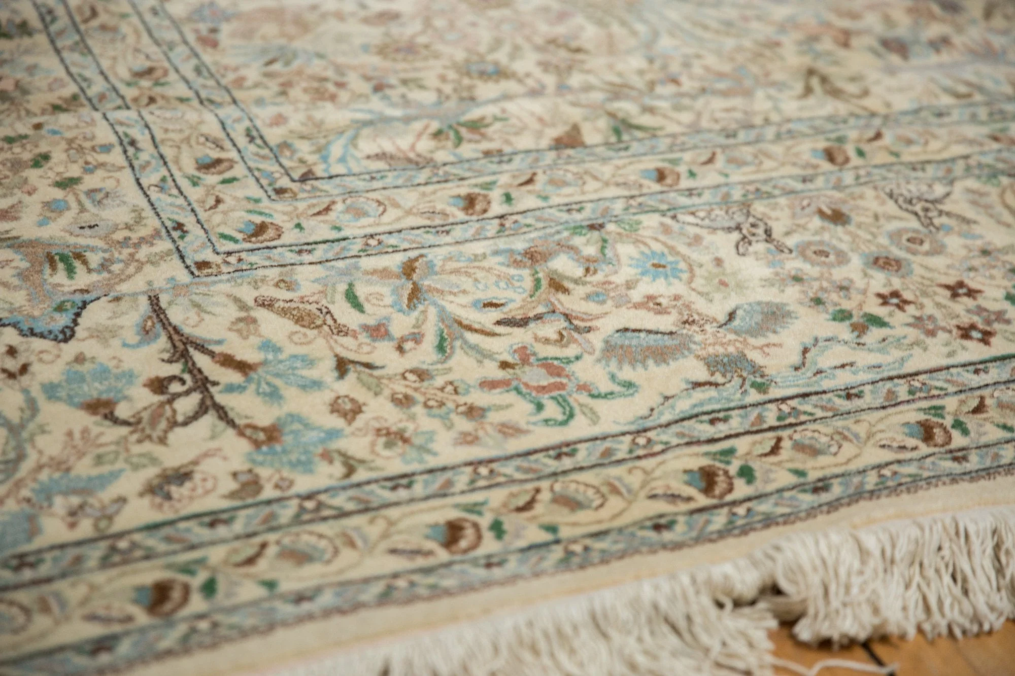 11x11.5 Vintage Tabriz Square Carpet - Image 6