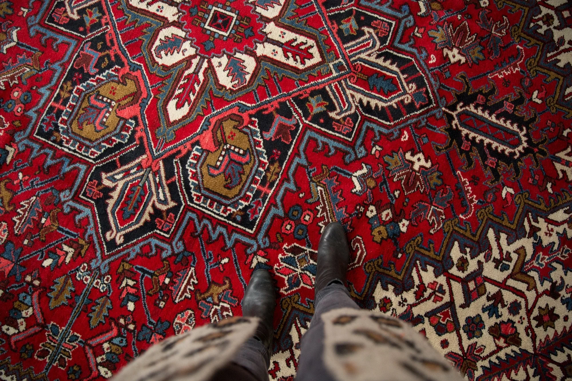 11x12 Vintage Mehrivan Square Carpet - Image 2
