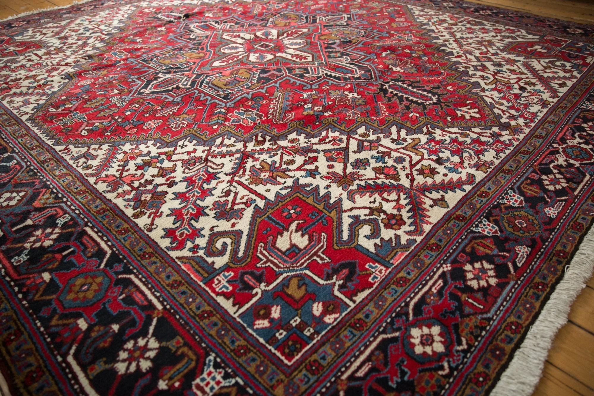 11x12 Vintage Mehrivan Square Carpet - Image 3
