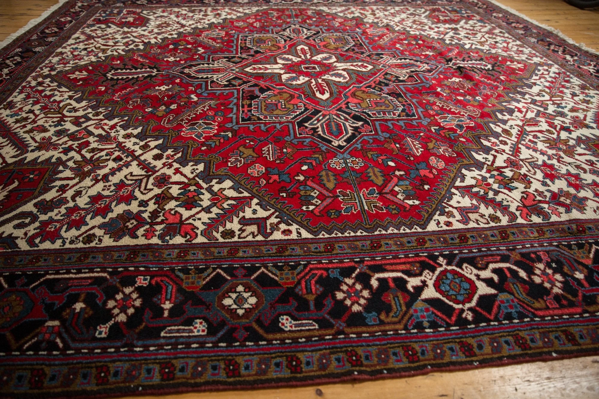 11x12 Vintage Mehrivan Square Carpet - Image 6