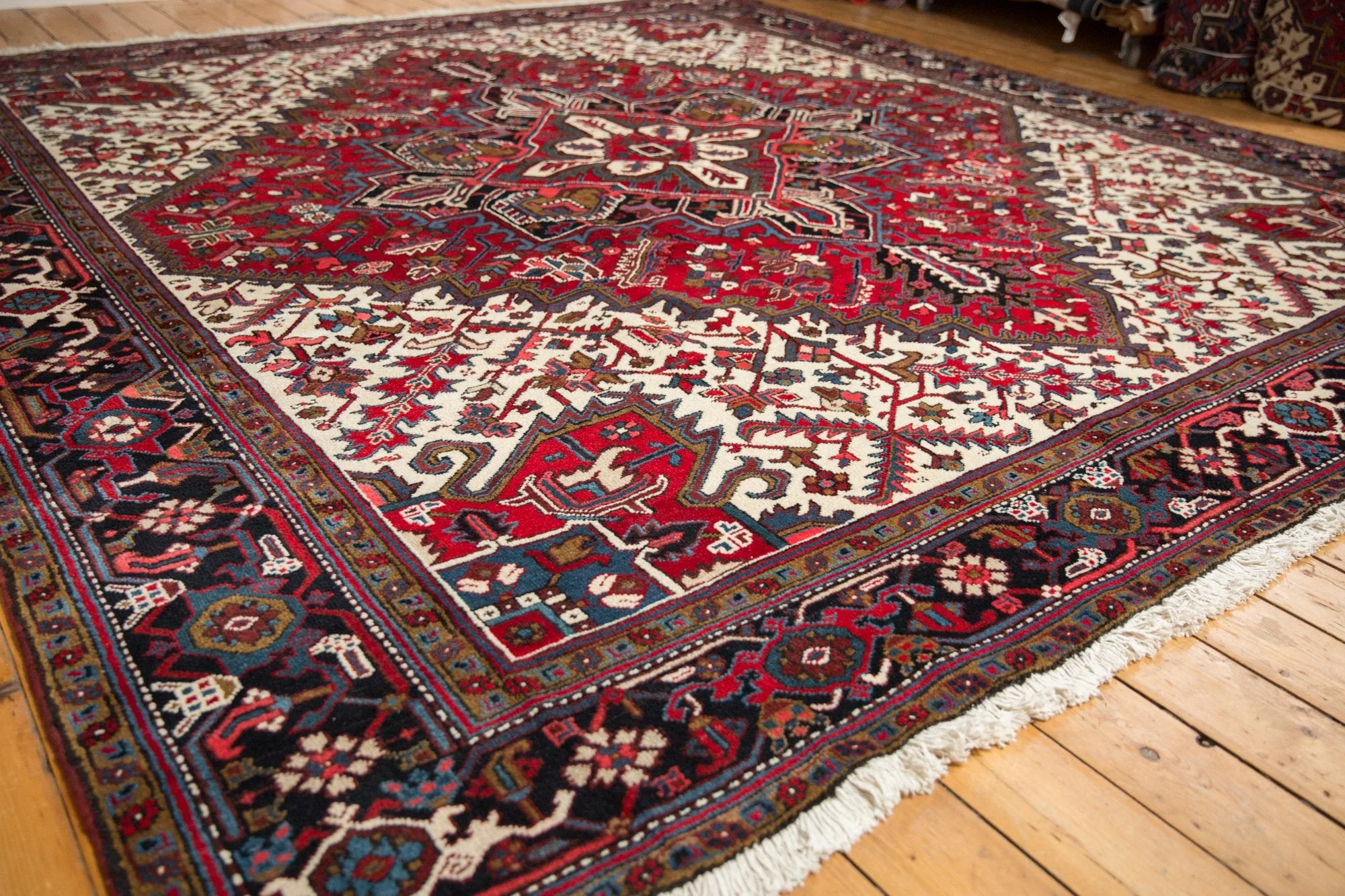 11x12 Vintage Mehrivan Square Carpet - Image 9