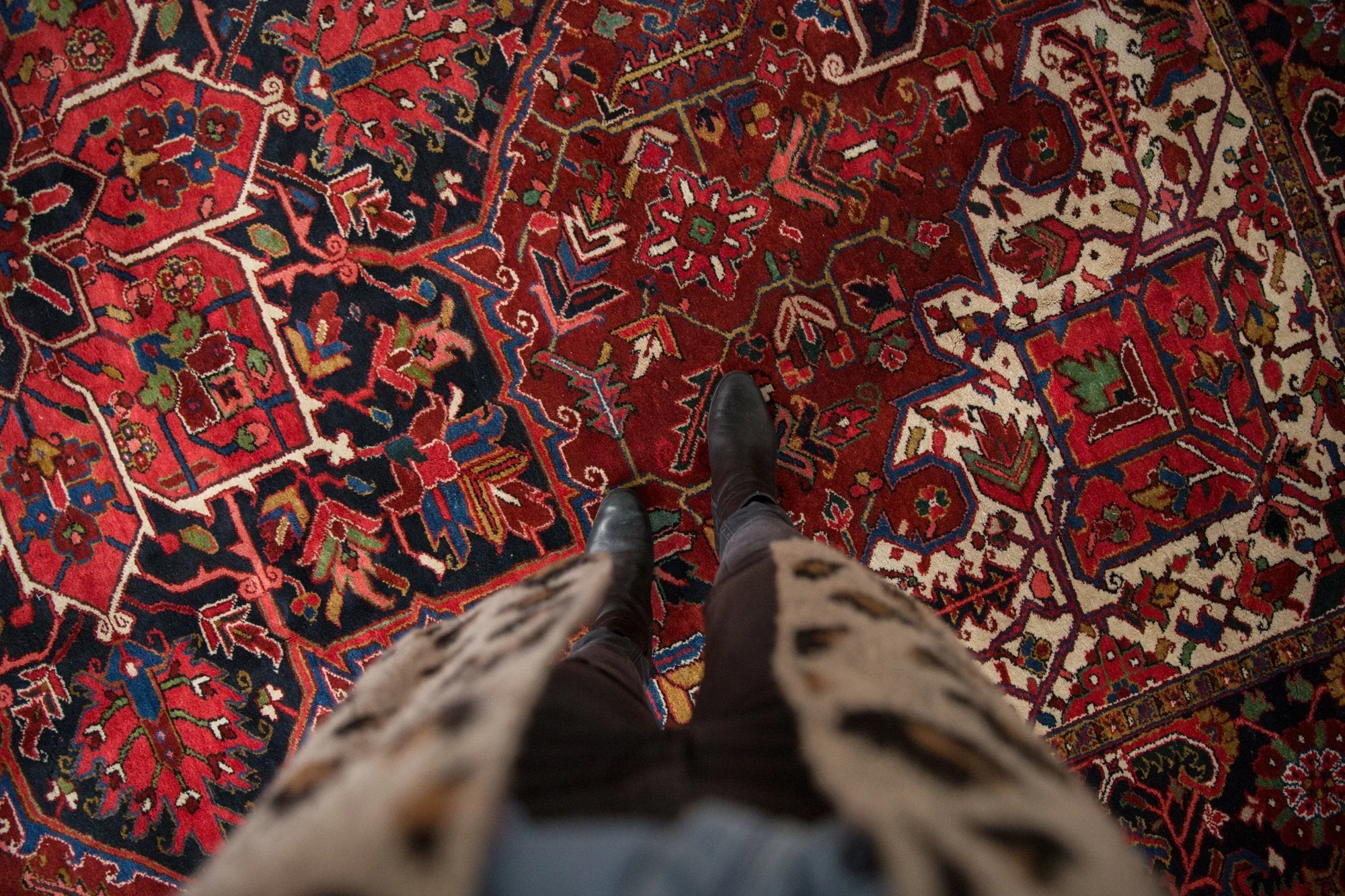 11x14.5 Vintage Ahar Carpet - Image 2