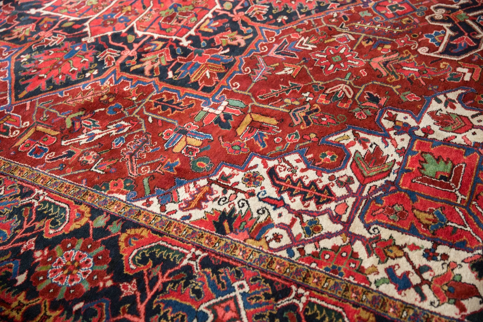 11x14.5 Vintage Ahar Carpet - Image 4