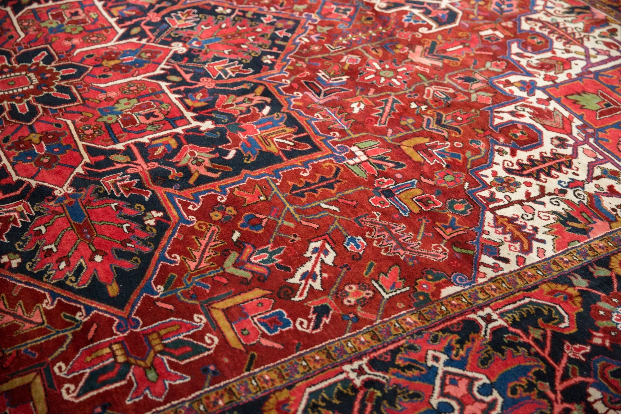11x14.5 Vintage Ahar Carpet - Image 8