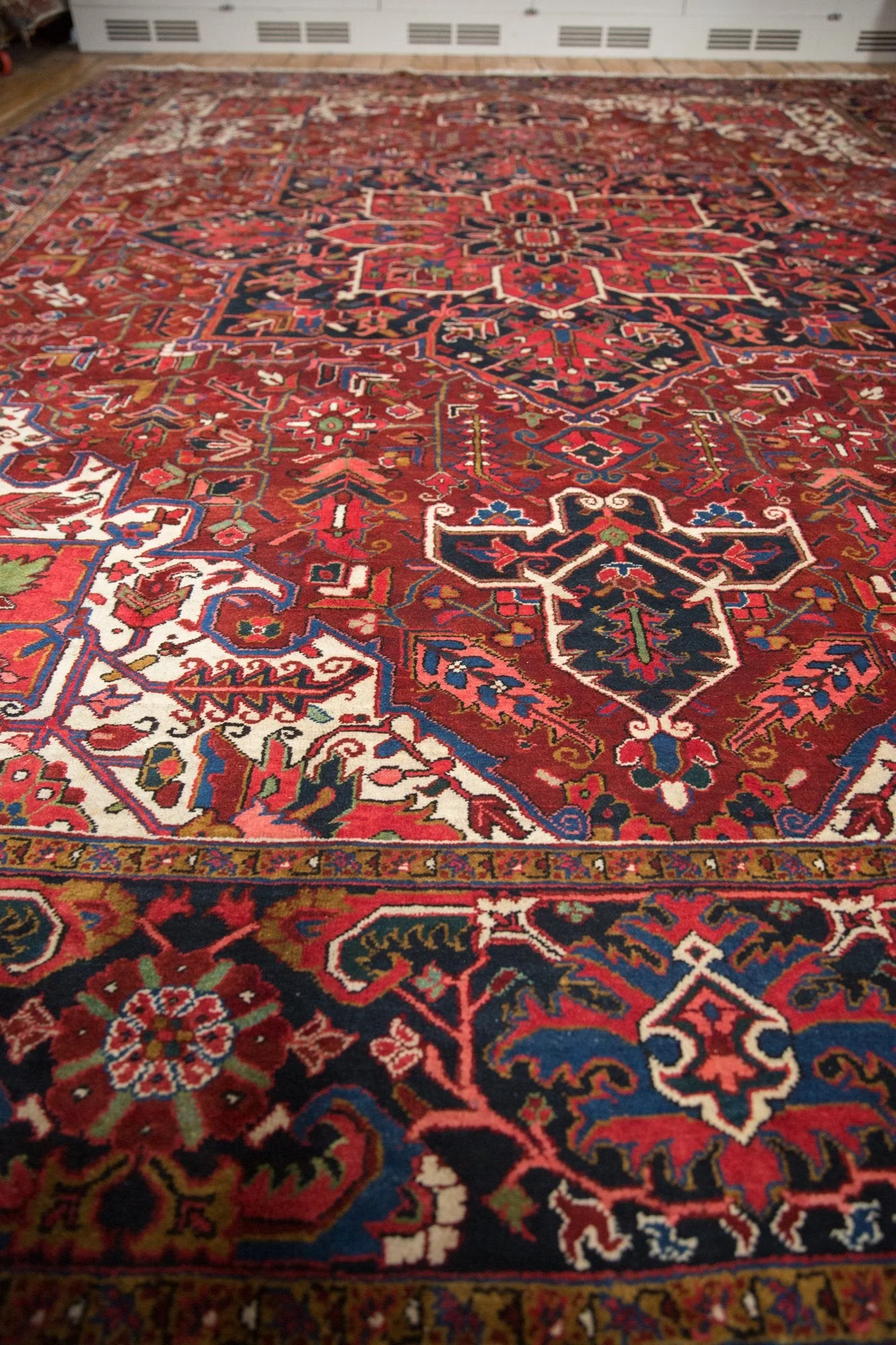 11x14.5 Vintage Ahar Carpet - Image 9