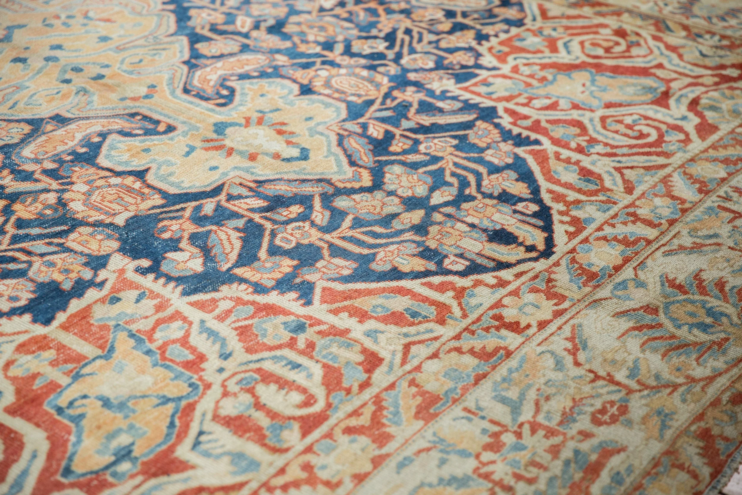11x14.5 Vintage Distressed Baktiari Carpet - Image 5