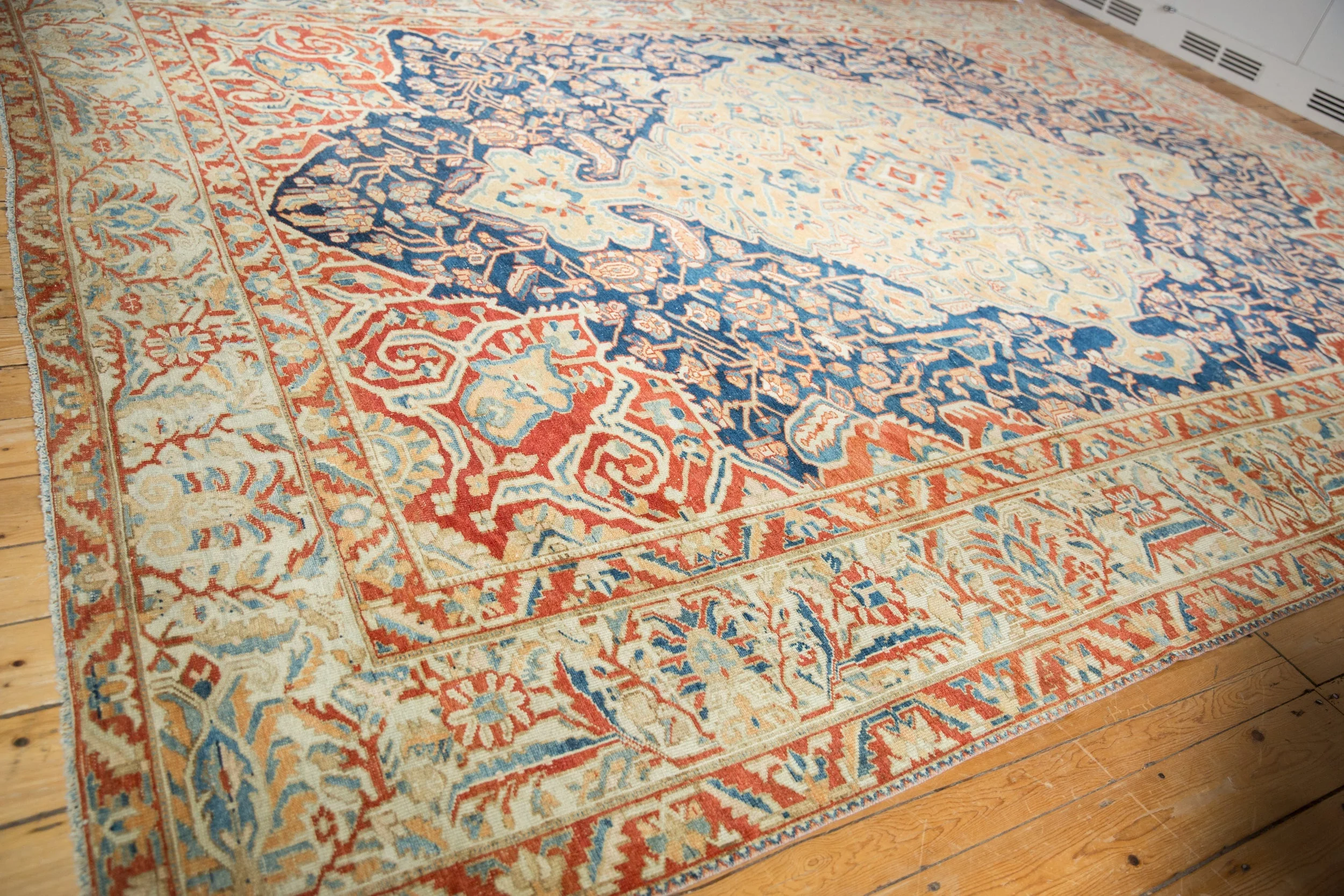 11x14.5 Vintage Distressed Baktiari Carpet - Image 6