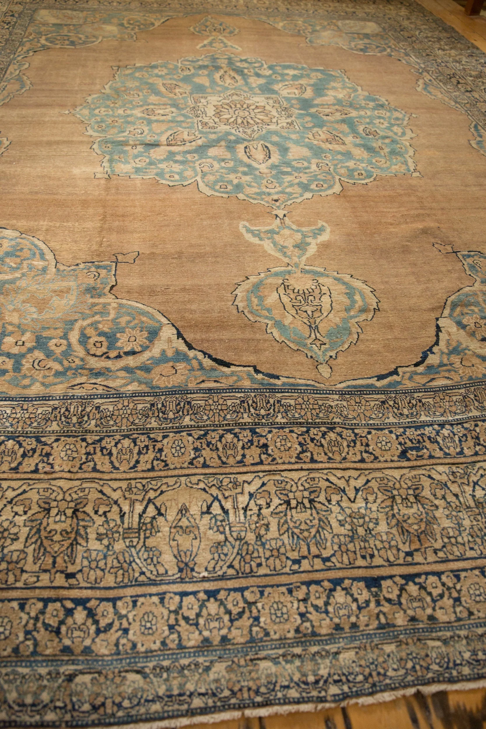 RESERVED 11x14 Antique Tea Washed Kerman Carpet - Image 12