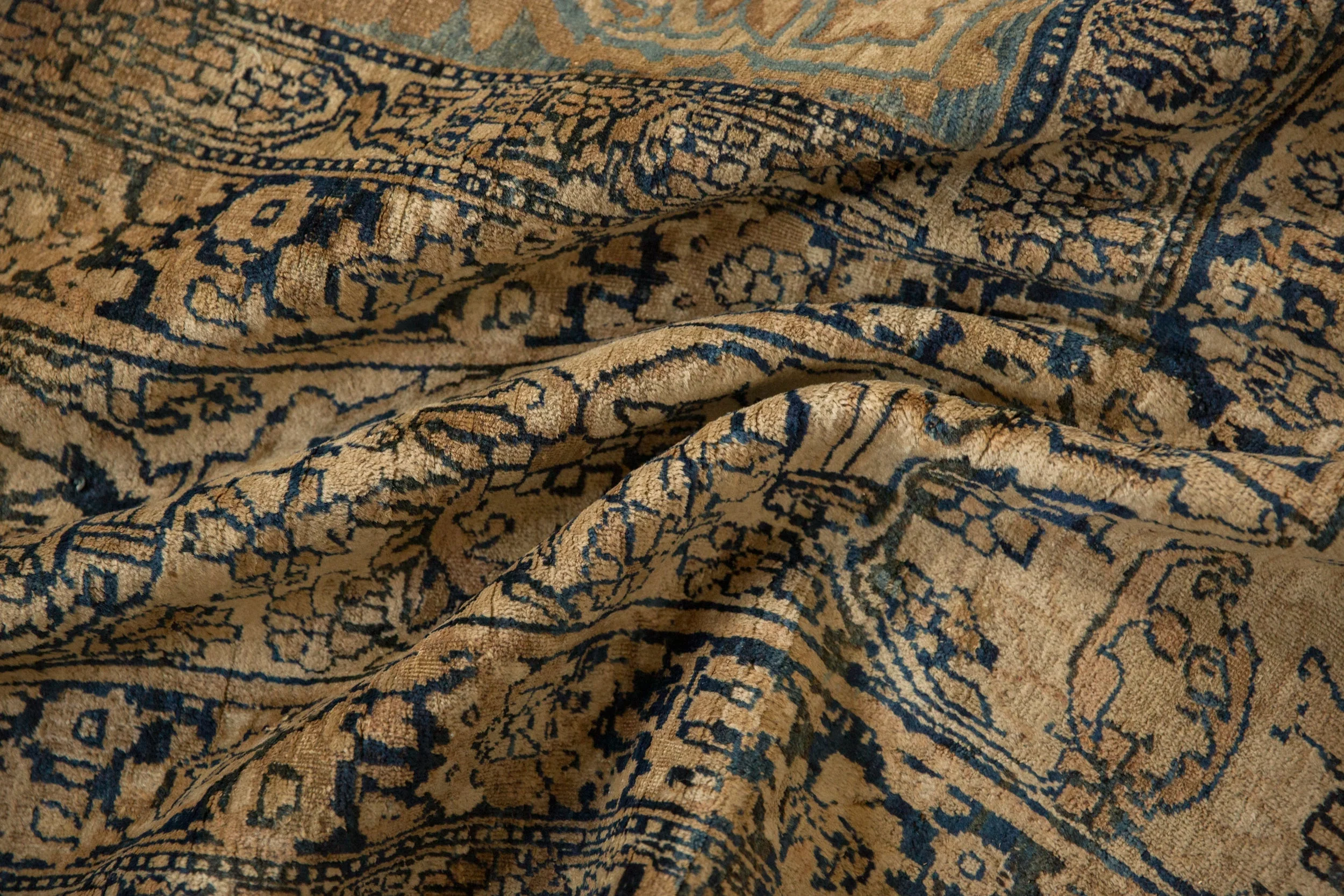 RESERVED 11x14 Antique Tea Washed Kerman Carpet - Image 13